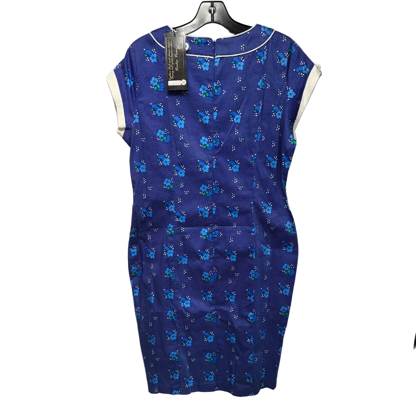 Rockabilly Dress Casual Midi By Voodoo Vixen In Floral Print, Size: Xl