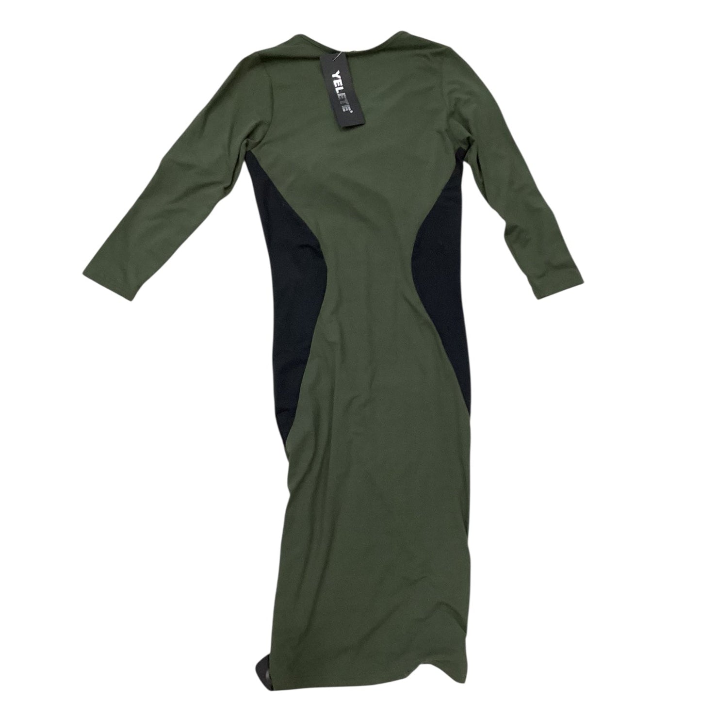 Dress Casual Midi By Yelete In Green, Size:S