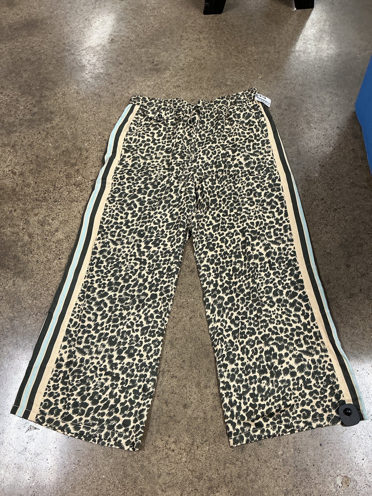 Pants Wide Leg By Maeve In Animal Print, Size:L