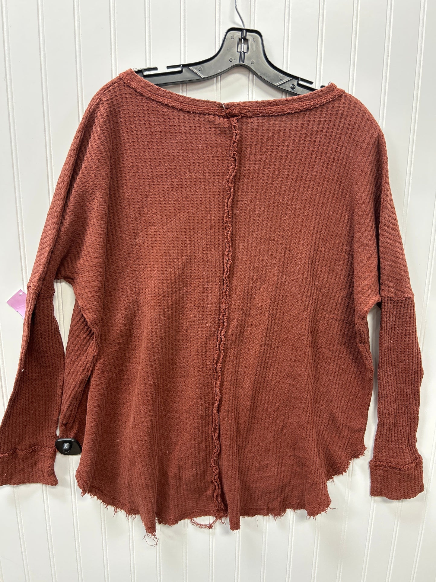 Top Ls By Zenana Outfitters In Brown, Size:Xl