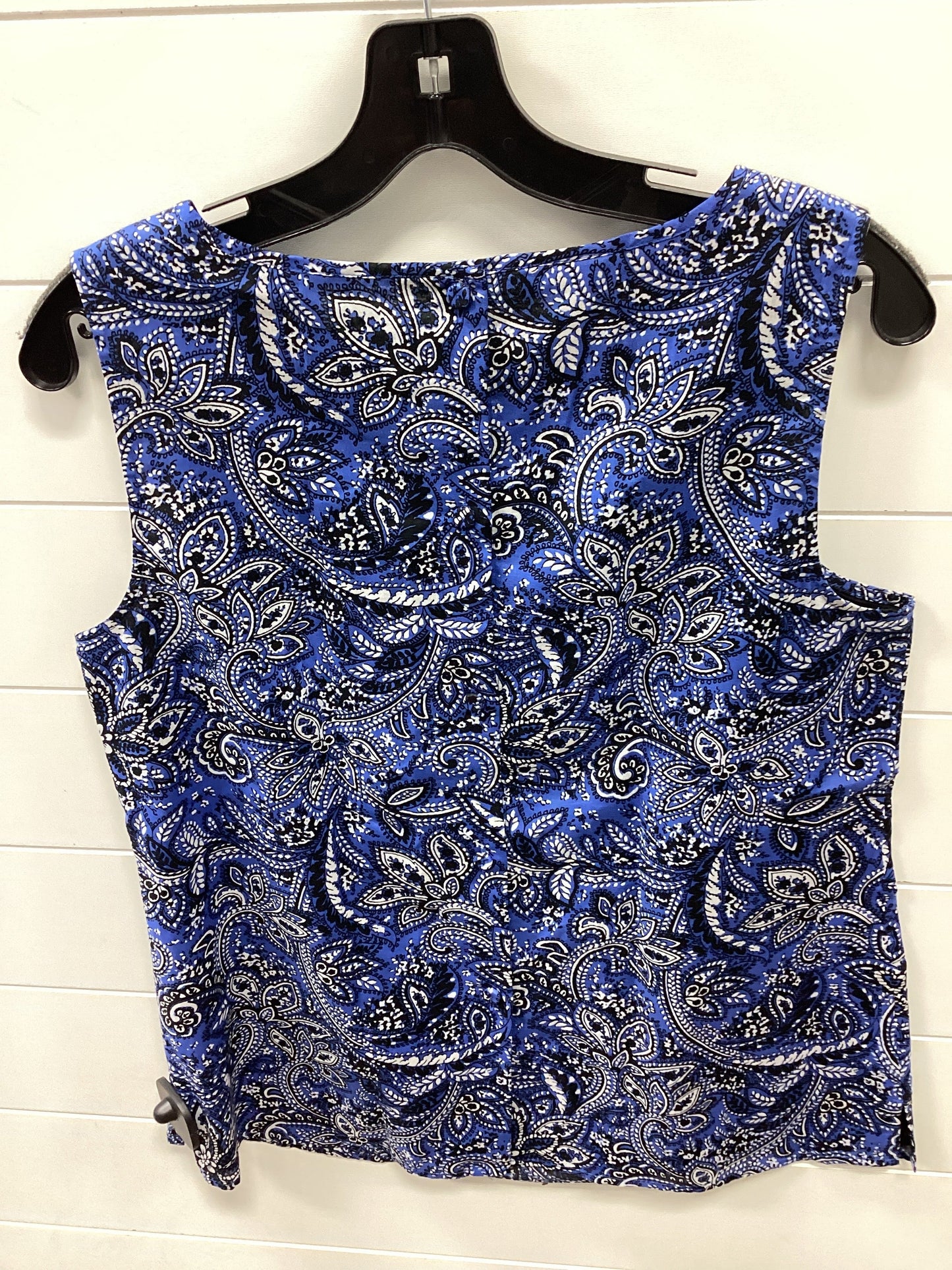 Top Sleeveless By Talbots In Blue, Size:8P