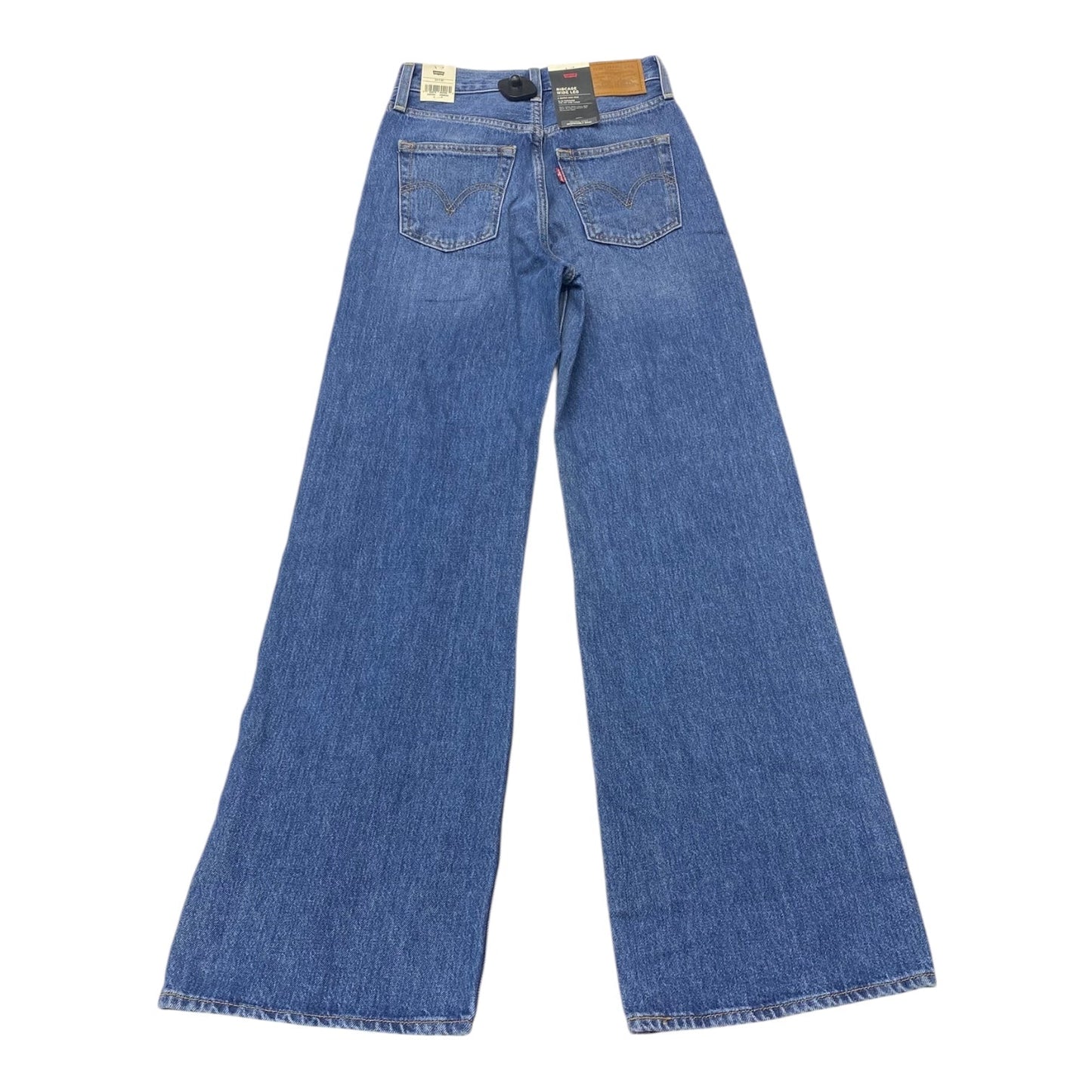 Jeans Wide Leg By Levis In Blue, Size:24