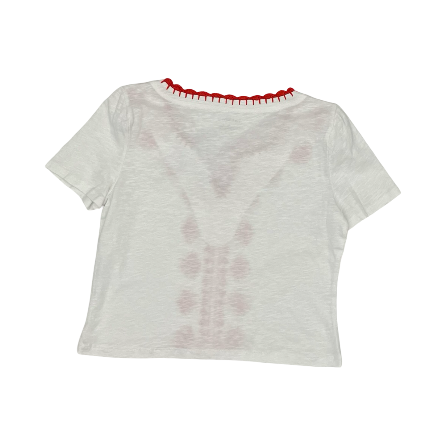 Top Ss By Talbots In Orange & White, Size:S