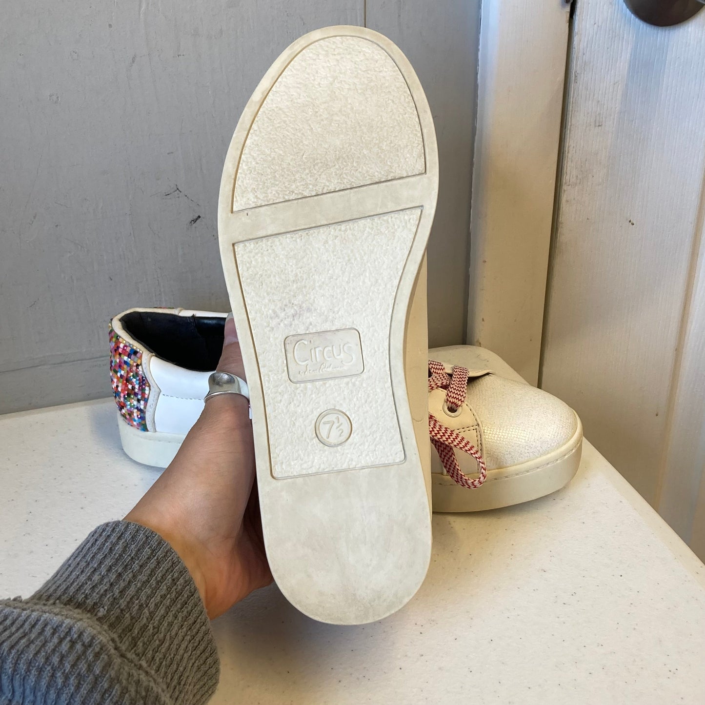 Shoes Athletic By Circus By Sam Edelman In White, Size:7.5