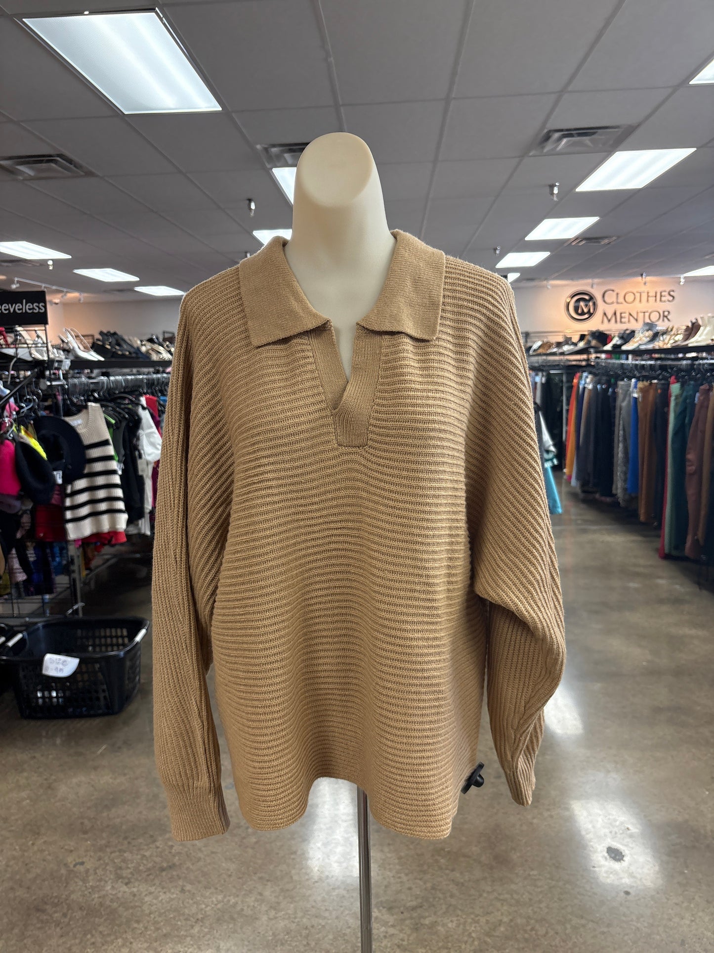 Sweater By Jess Lea In Tan, Size:L