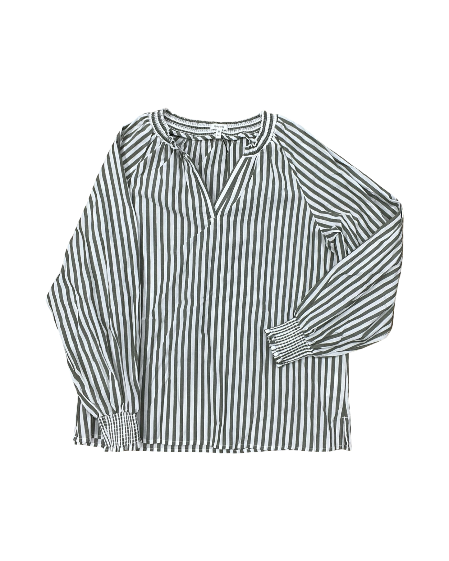 Top Ls By Maurices In Green & White, Size:M