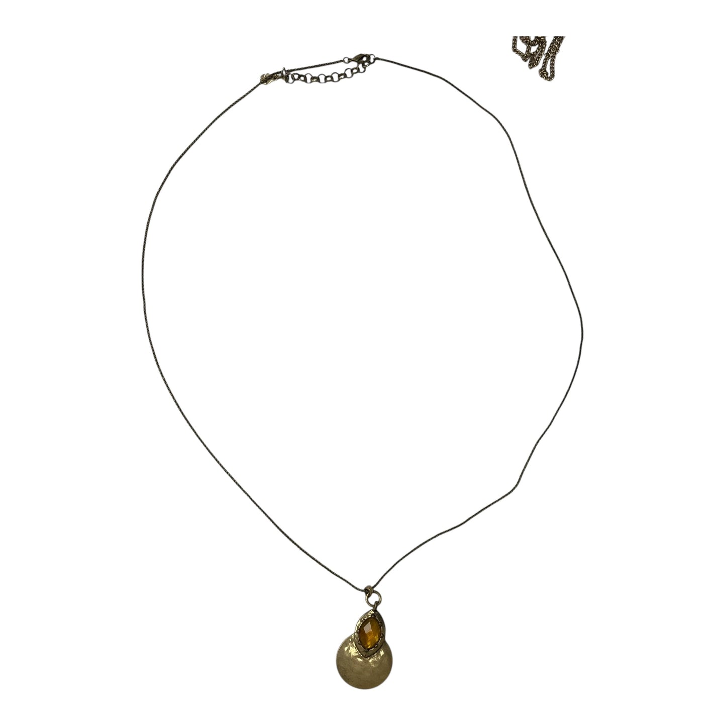 Necklace Pendant By Lucky Brand In Gold & Yellow