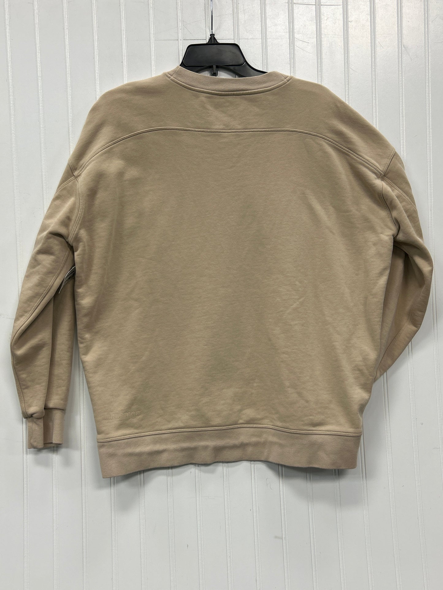Athletic Sweatshirt Crewneck By Lululemon In Tan, Size:M