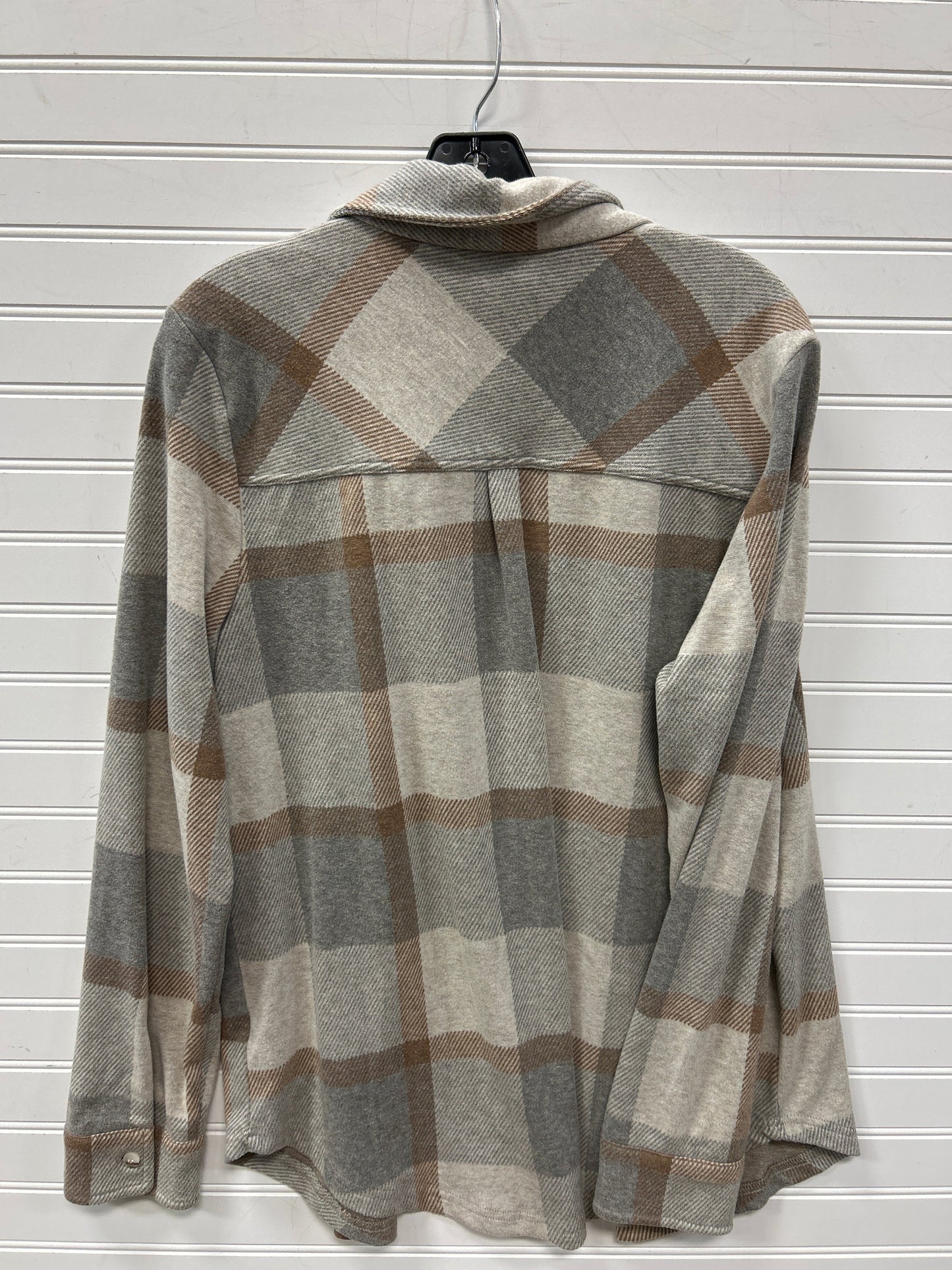 Jacket Shirt By Thread And Supply In Grey, Size:L