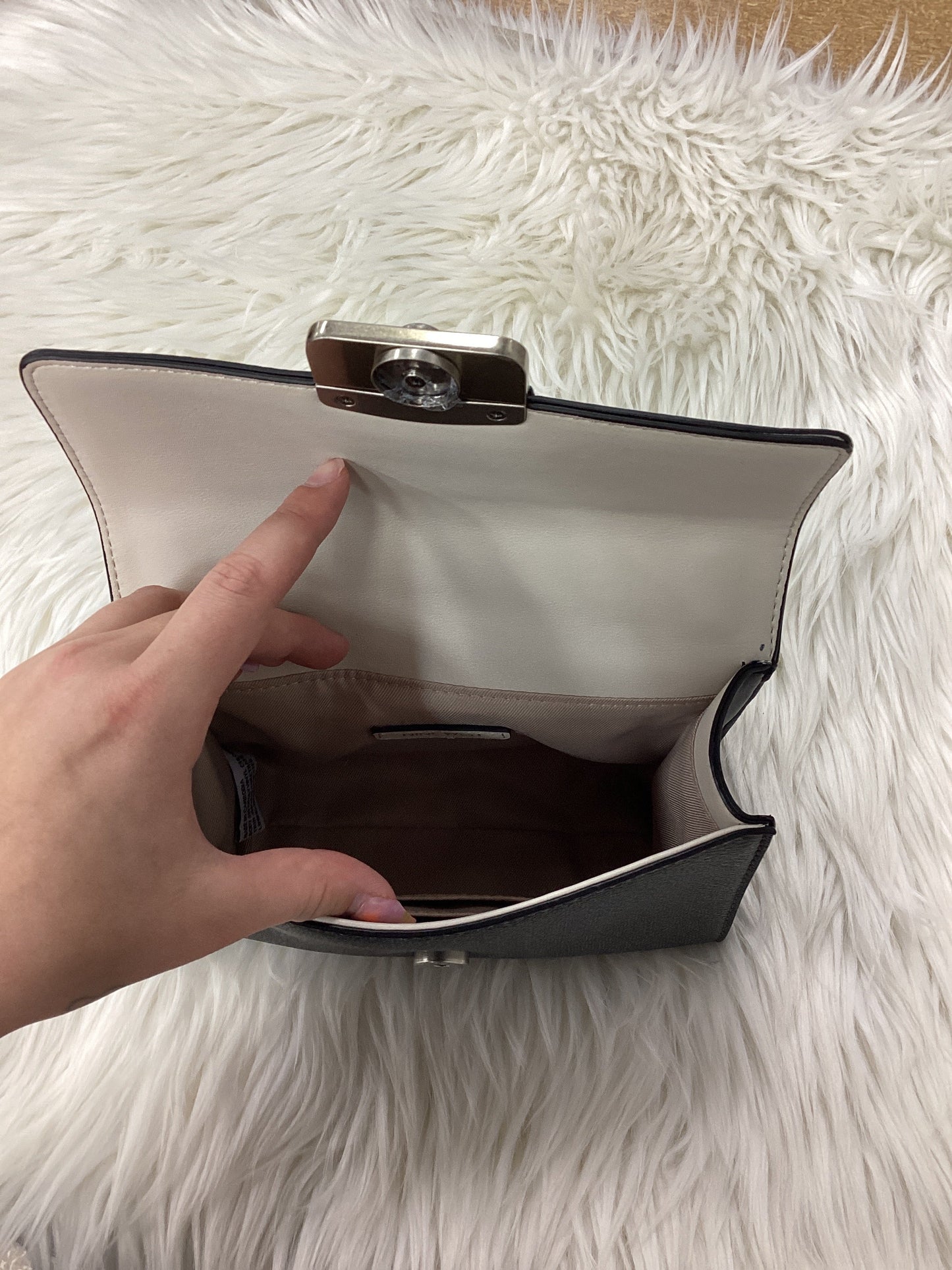 Handbag By Nine West In Grey, Size:Medium