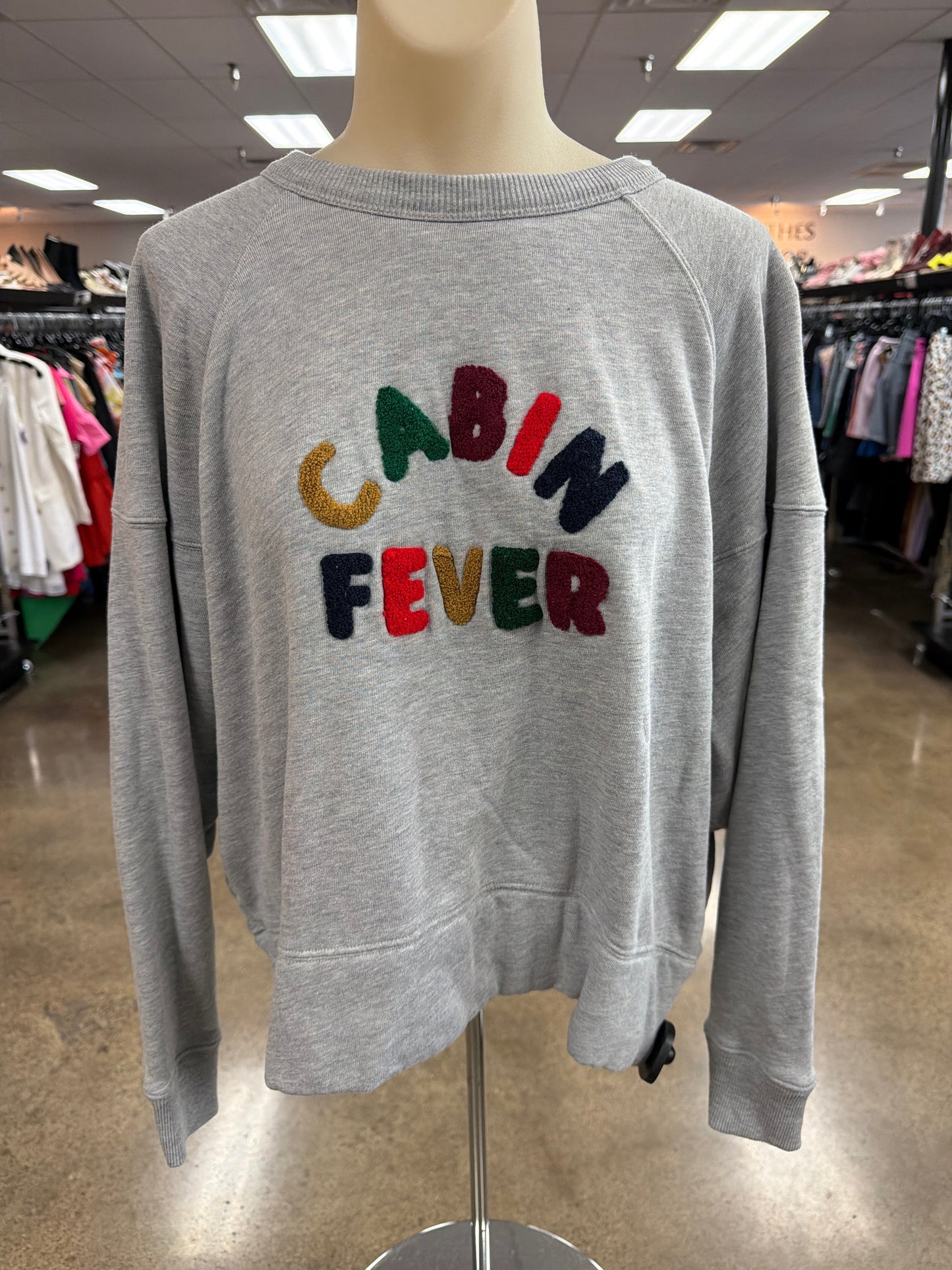 Sweatshirt Crewneck By Lou And Grey In Grey, Size:S
