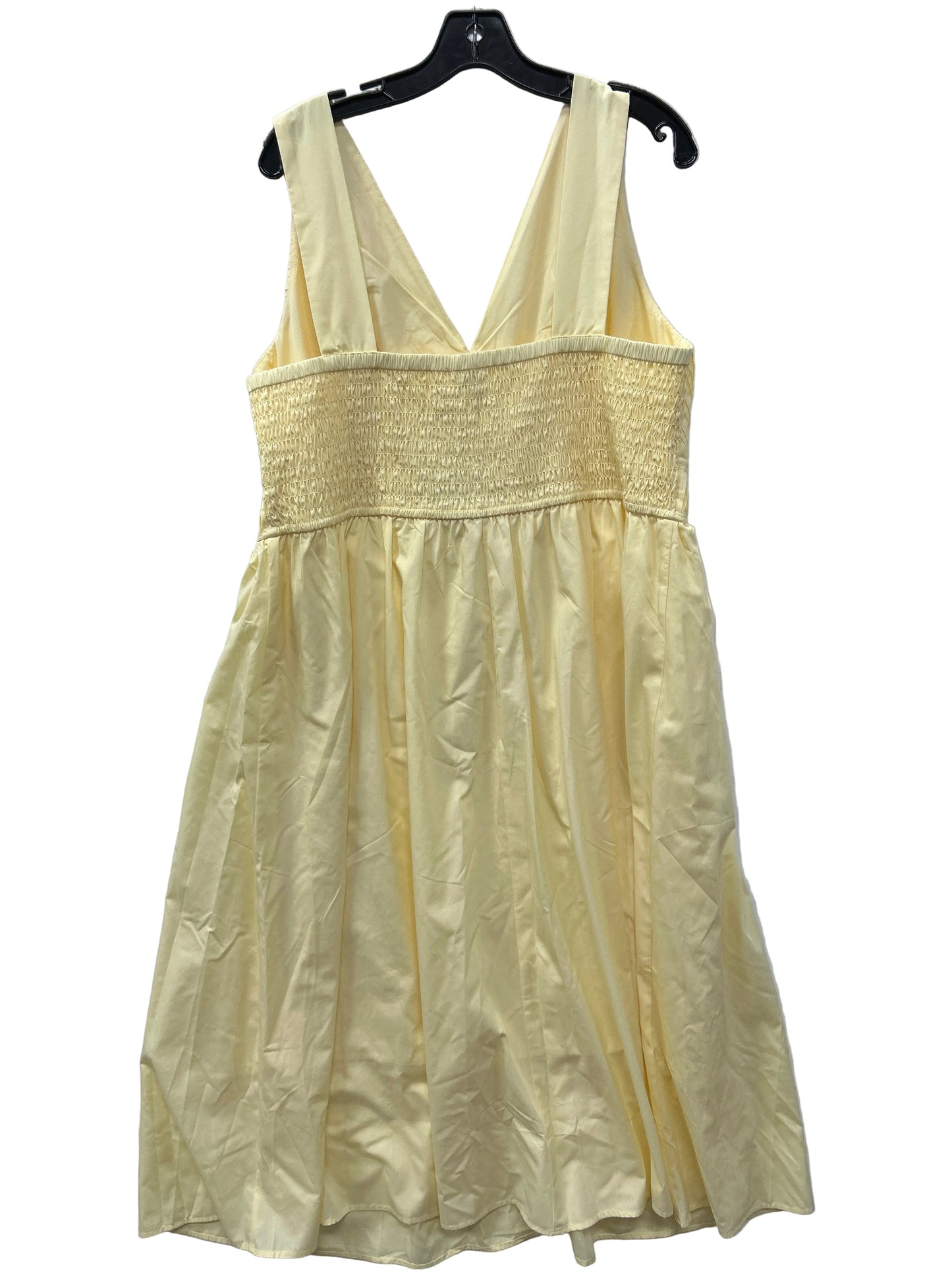 Dress Casual Maxi By J. Jill In Yellow, Size:Xl