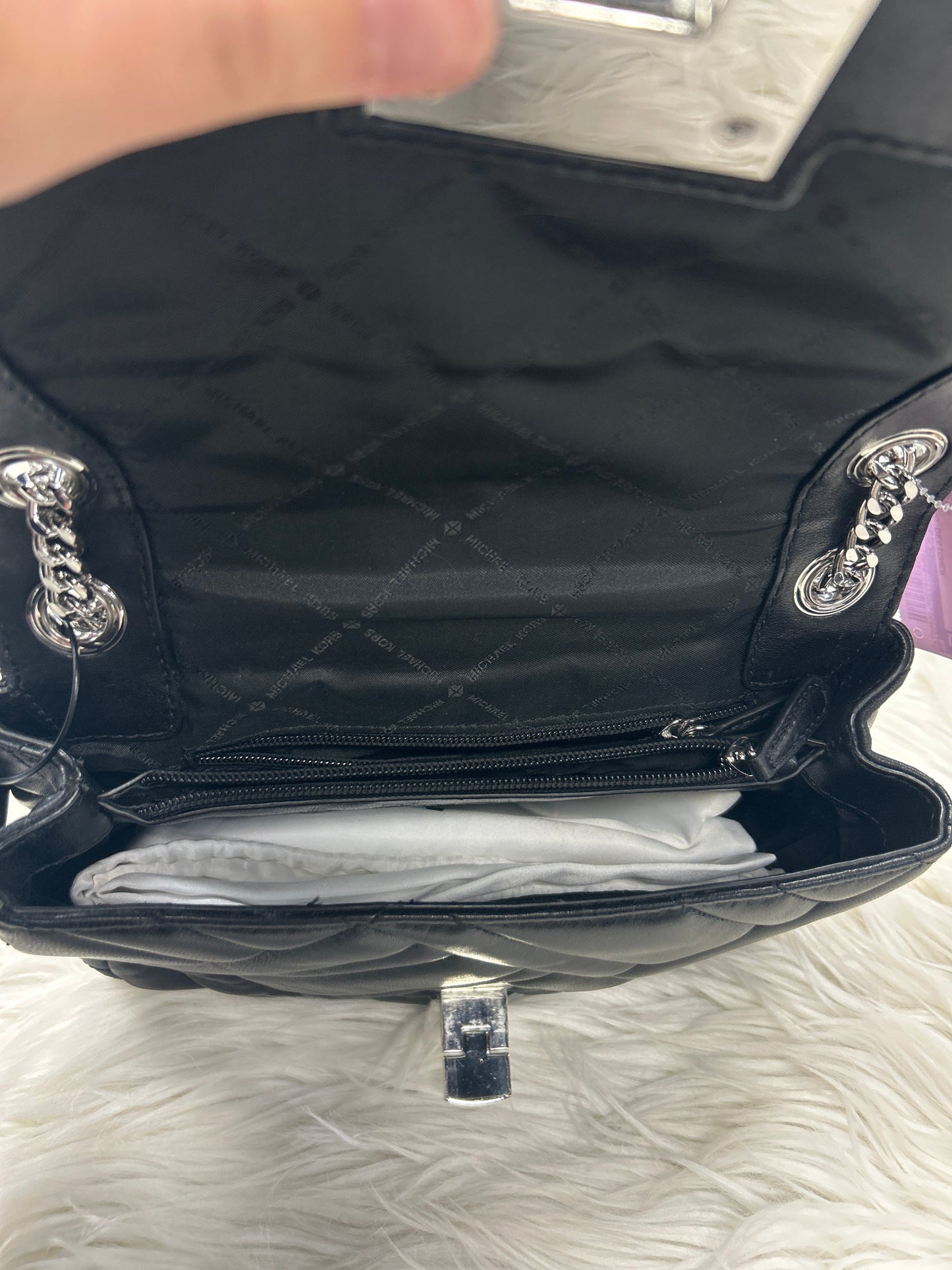 Handbag Designer By Michael Kors In Black, Size:Medium
