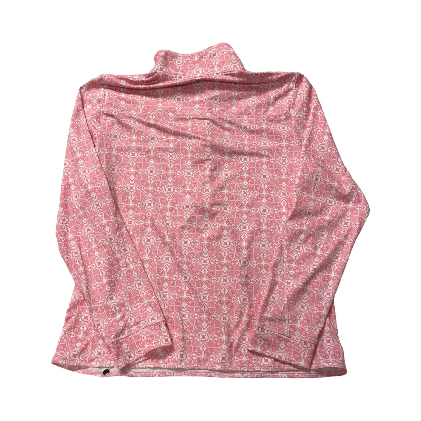 Athletic Jacket By Vineyard Vines In Pink & White, Size:L