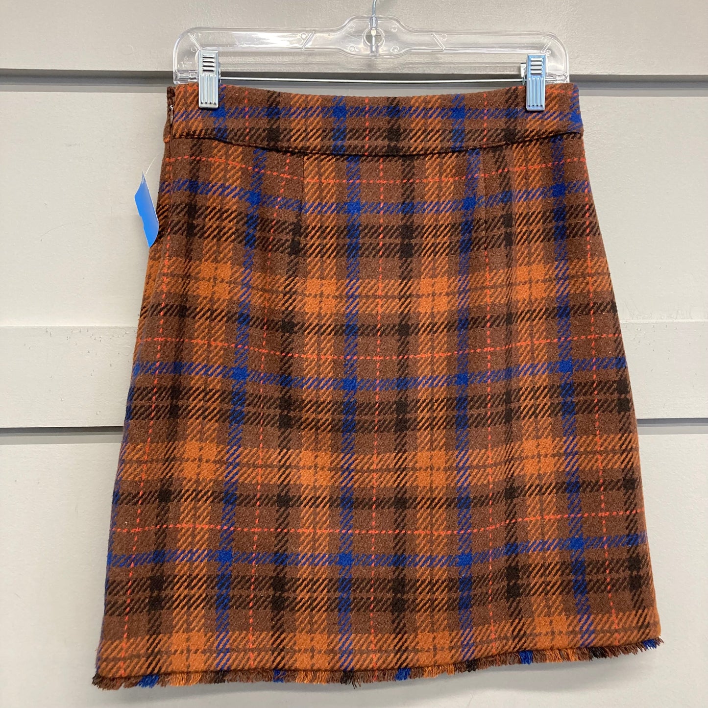 Skirt Mini & Short By Ann Taylor In Plaid Pattern, Size:0