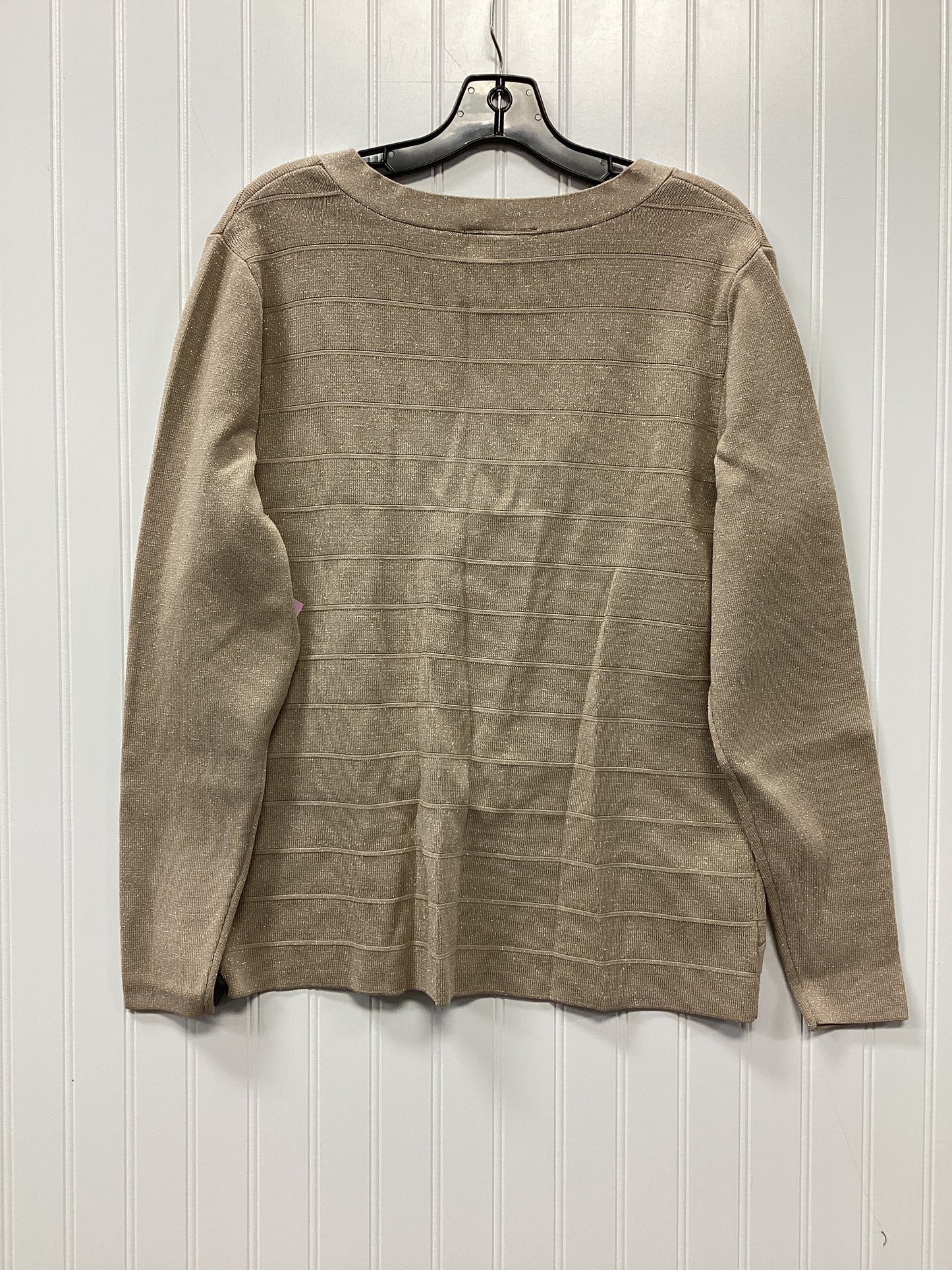 Blouse Ls By Lane Bryant In Gold, Size:1X