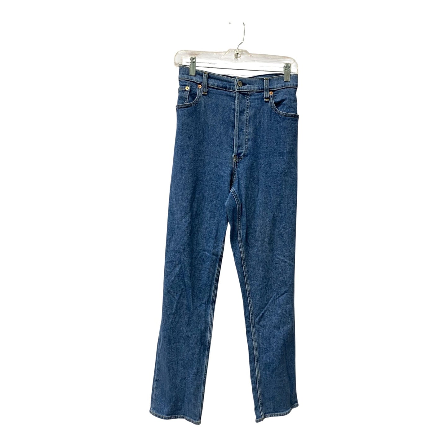 Jeans Straight By Gap In Blue Denim, Size:16