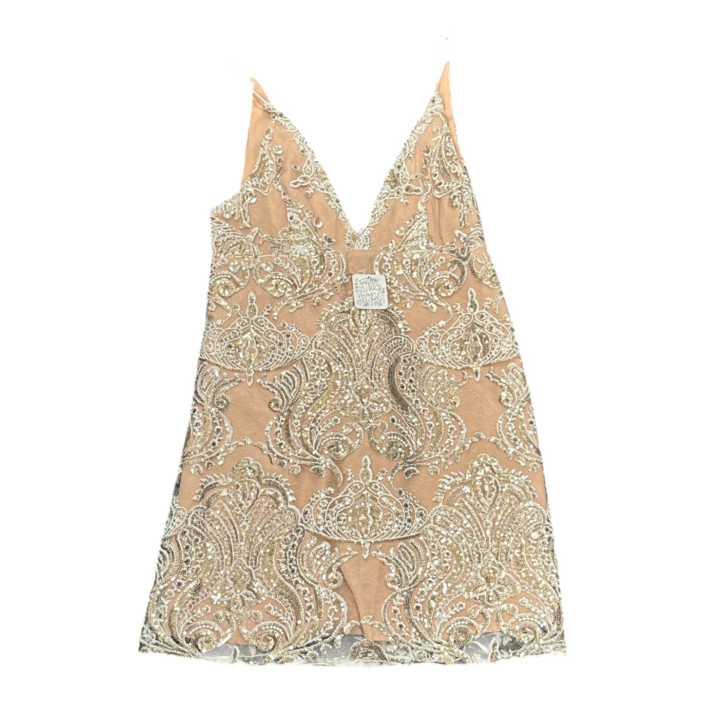 Dress Casual Short By Free People In Gold & Tan, Size:6