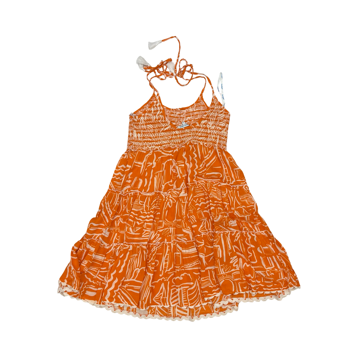 Dress Casual Short By Blue Island In Orange, Size:S