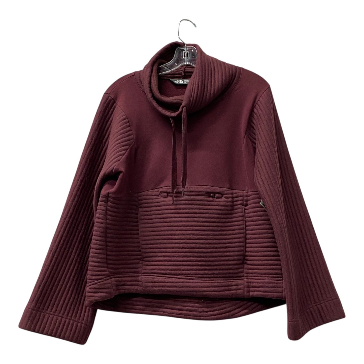 Athletic Sweatshirt Collar By The North Face In Maroon, Size:S