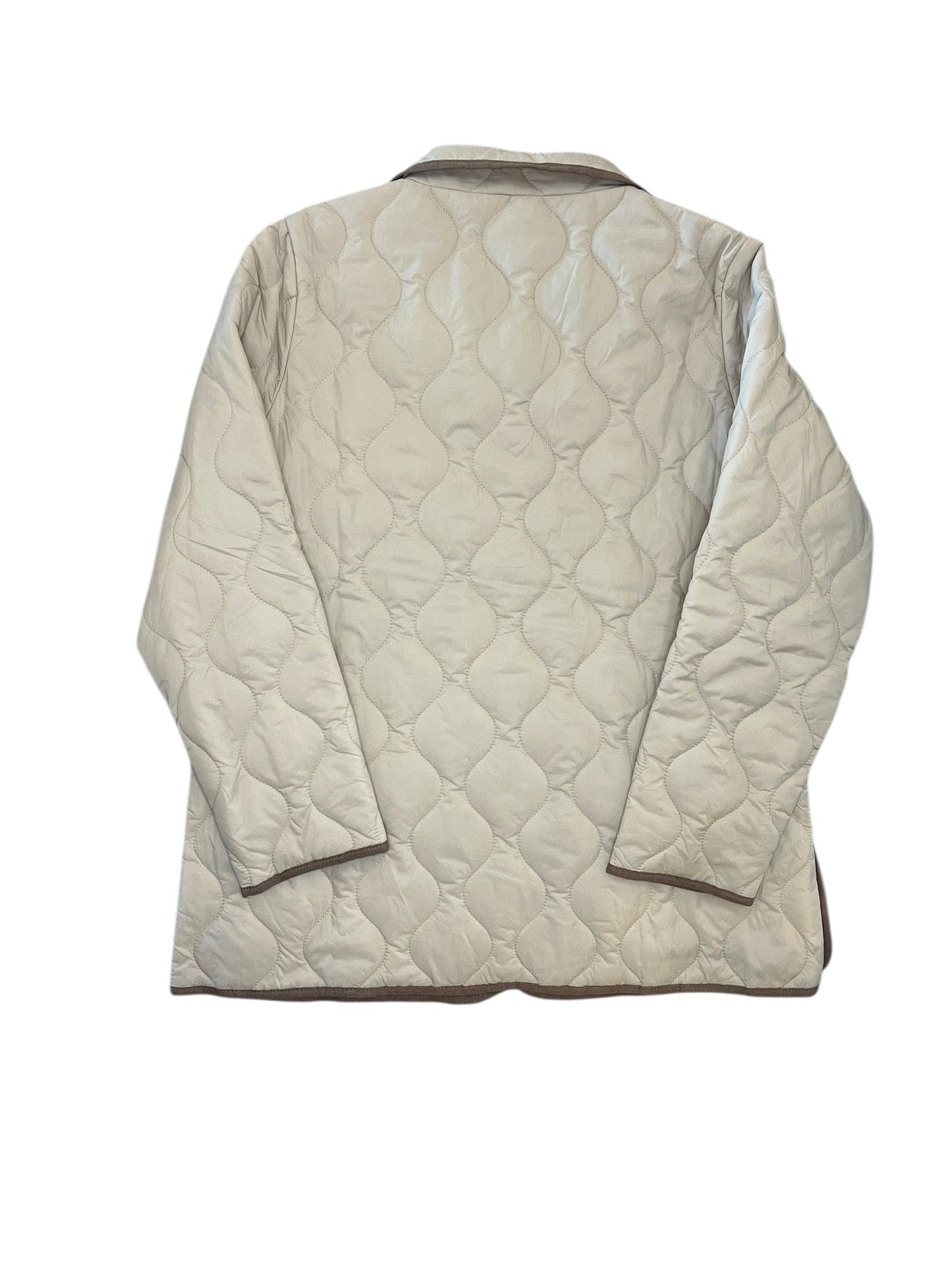 Jacket Puffer & Quilted By Coldwater Creek In Tan, Size:Mp