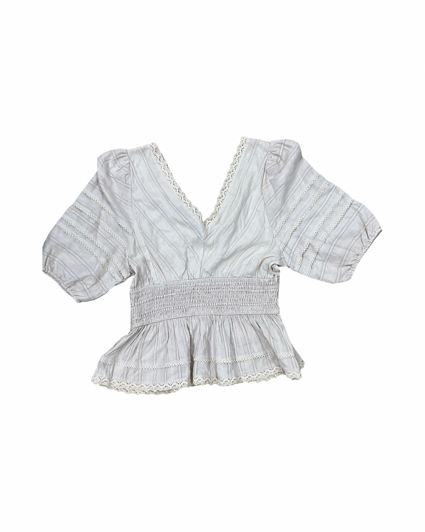 Top Ss By Dress Forum In Beige, Size:M