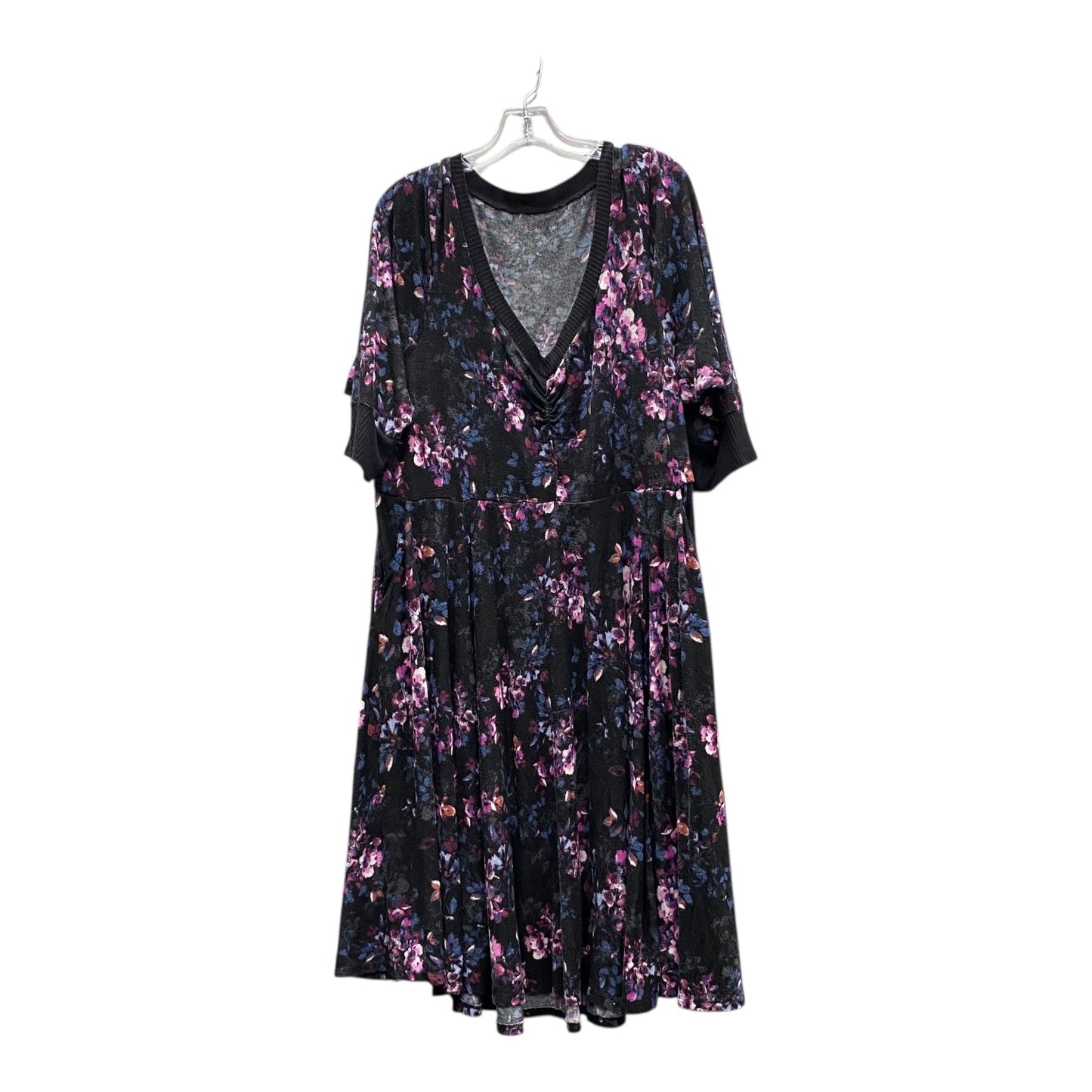 Dress Casual Short By Torrid In Black & Purple, Size:3