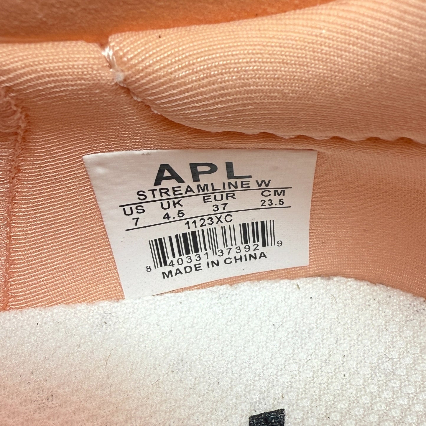 Streamline Running Shoes Designer By APL In Orange & White, Size: 7