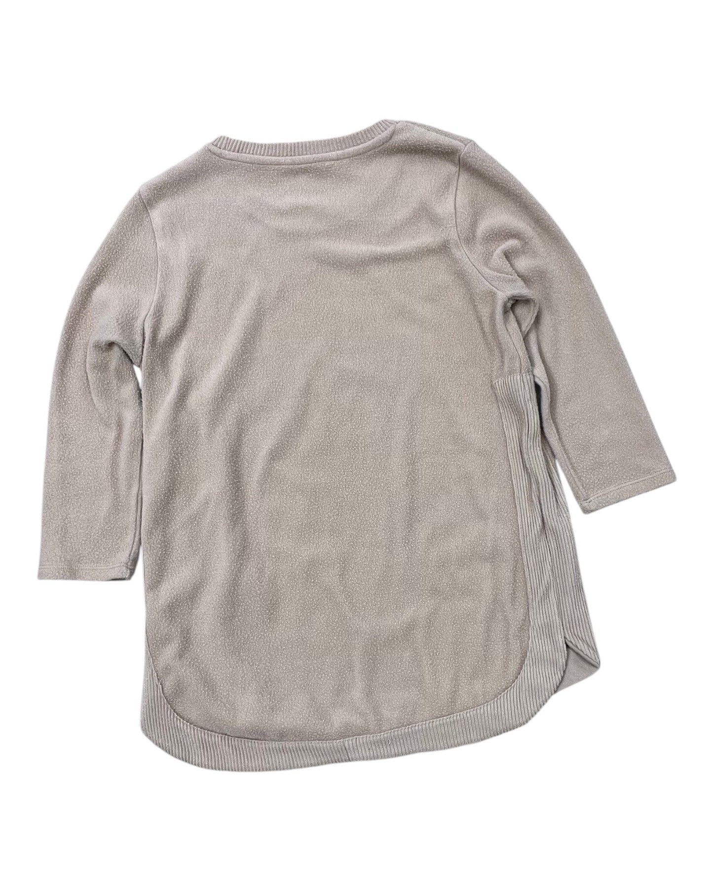 Sweatshirt Collar By Clothes Mentor In Tan, Size:M