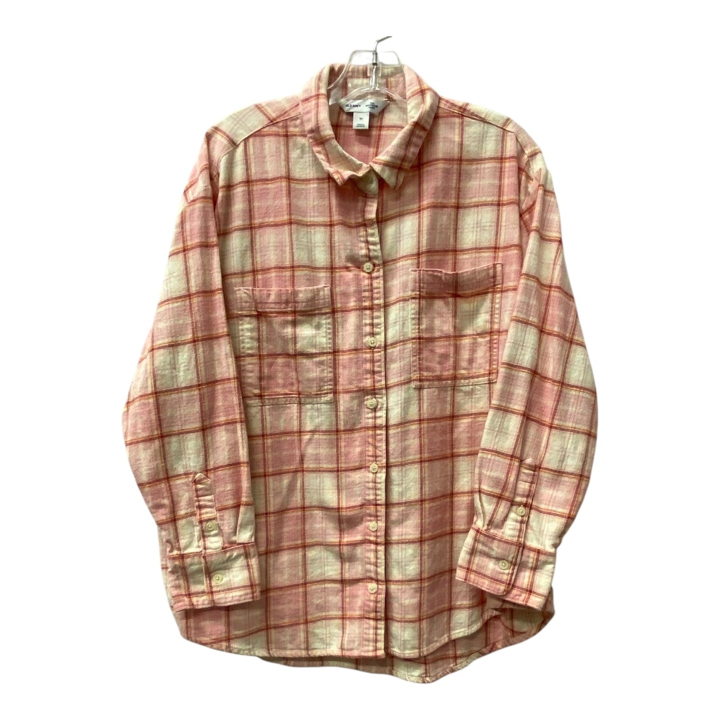 Blouse Ls By Old Navy In Pink, Size:Xl