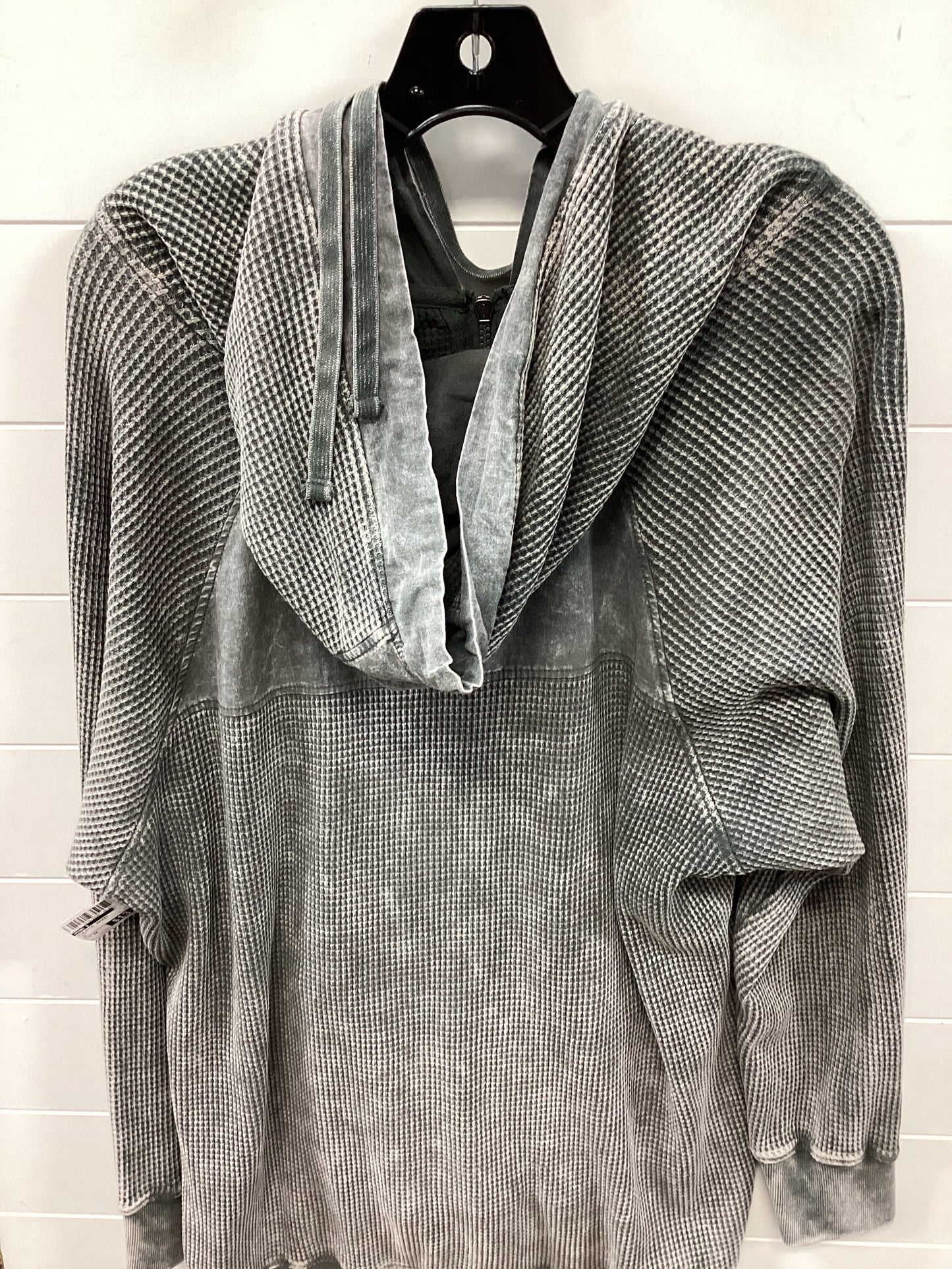 Athletic Jacket By Mono B In Grey, Size:3X