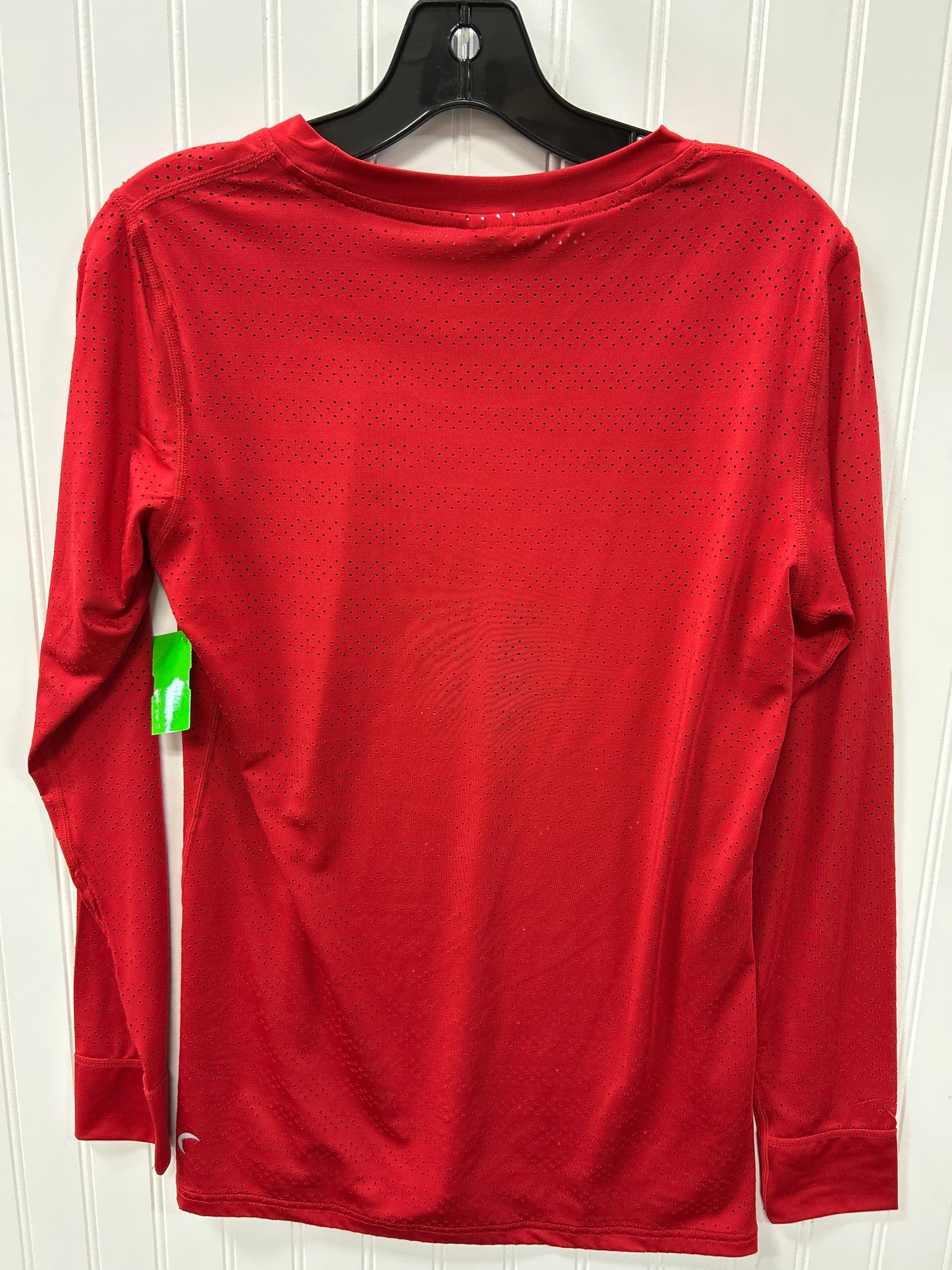 Athletic Top Ls Collar By Zyia In Red, Size:M