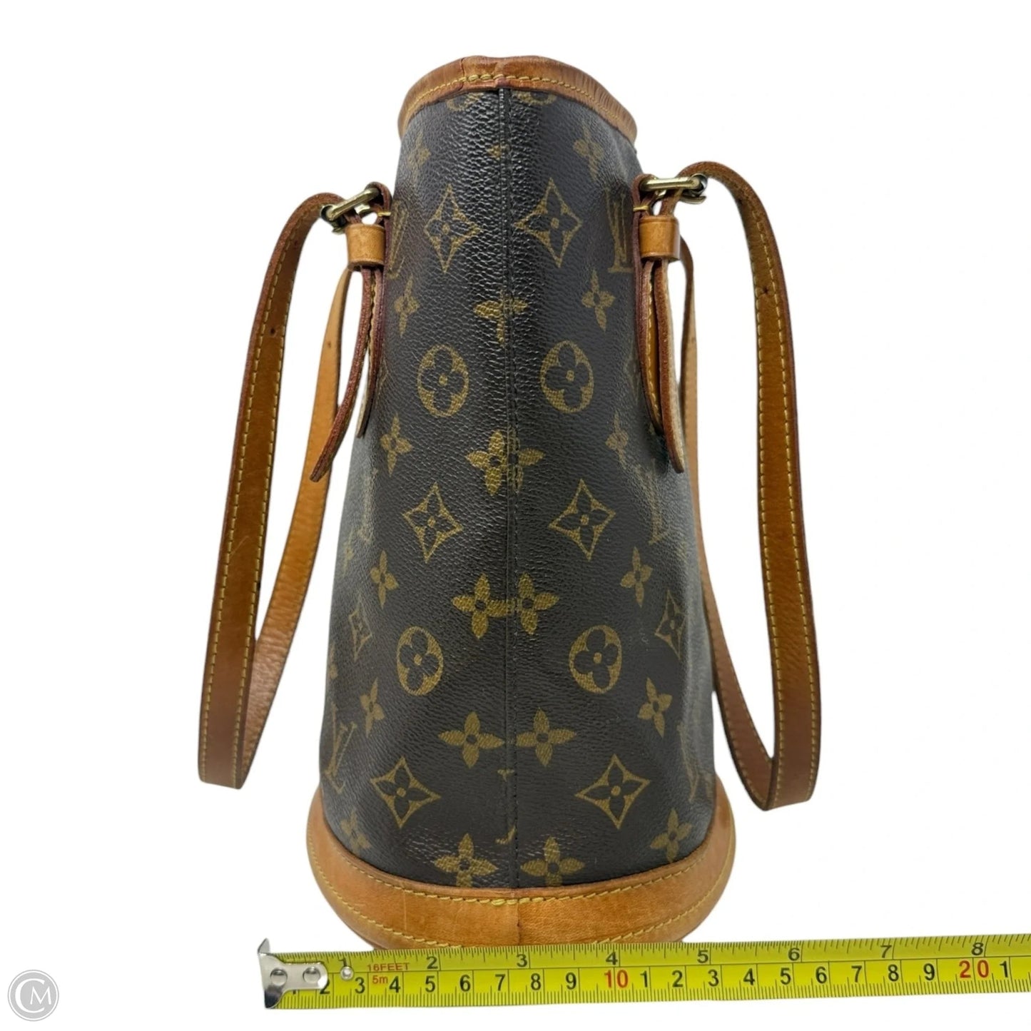2002 Monogram Petit Bucket 23 Tote Luxury Designer By Louis Vuitton, Size: Small