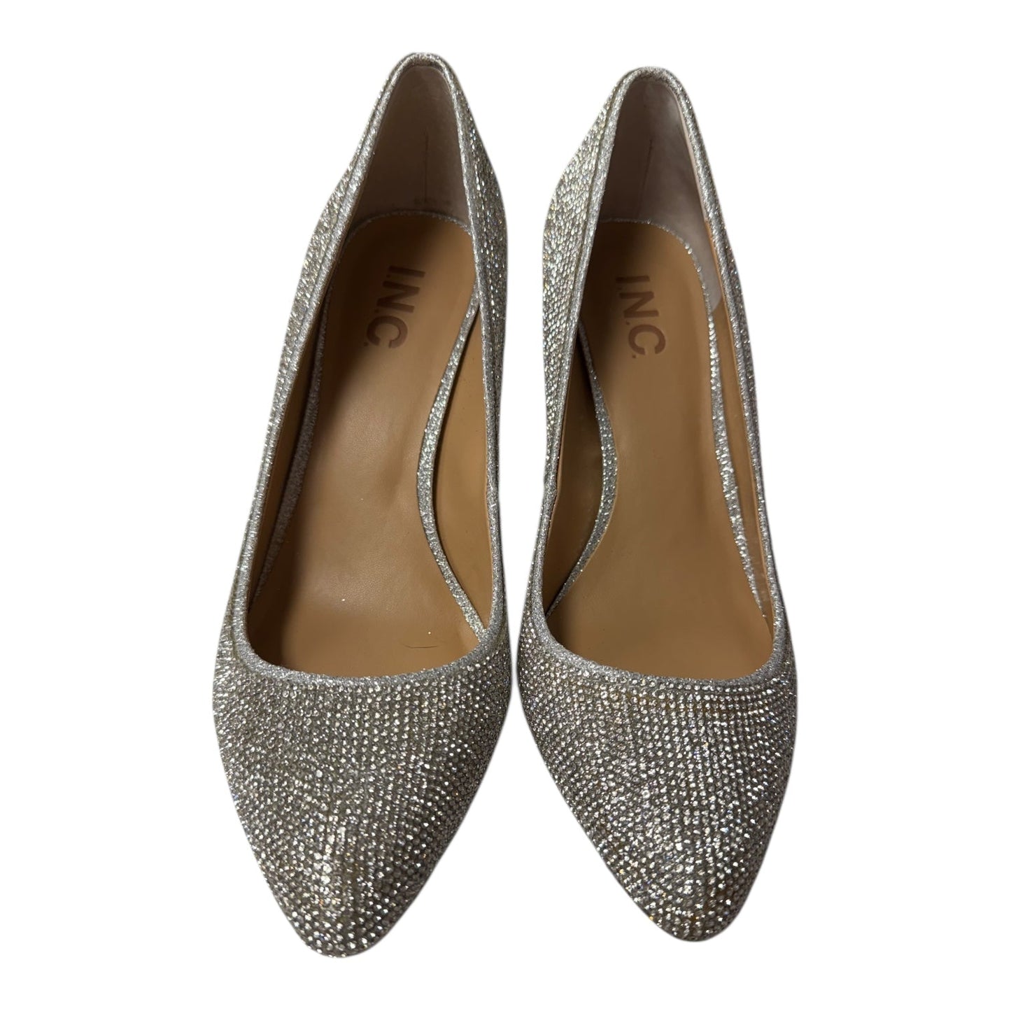 Shoes Heels Stiletto By International Concepts In Silver, Size:7.5