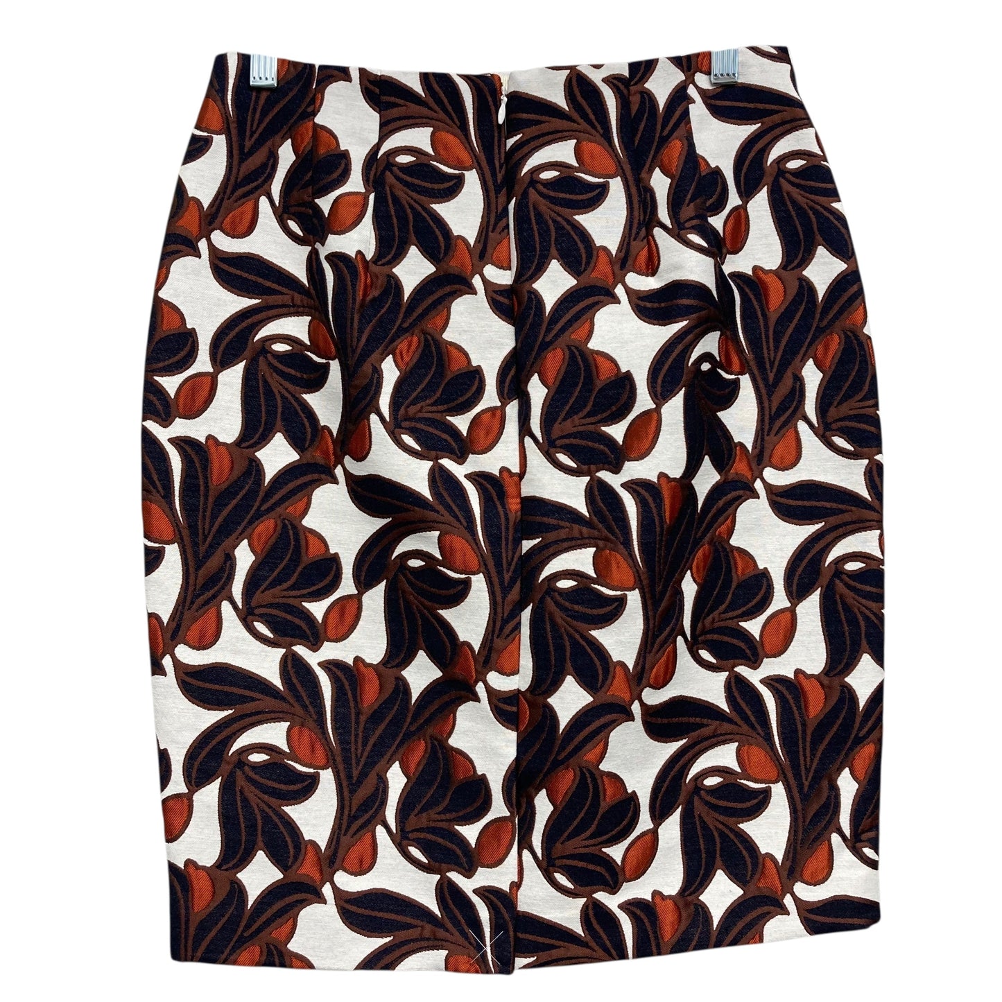 Skirt Mini & Short By Ann Taylor In Orange & White, Size:4P