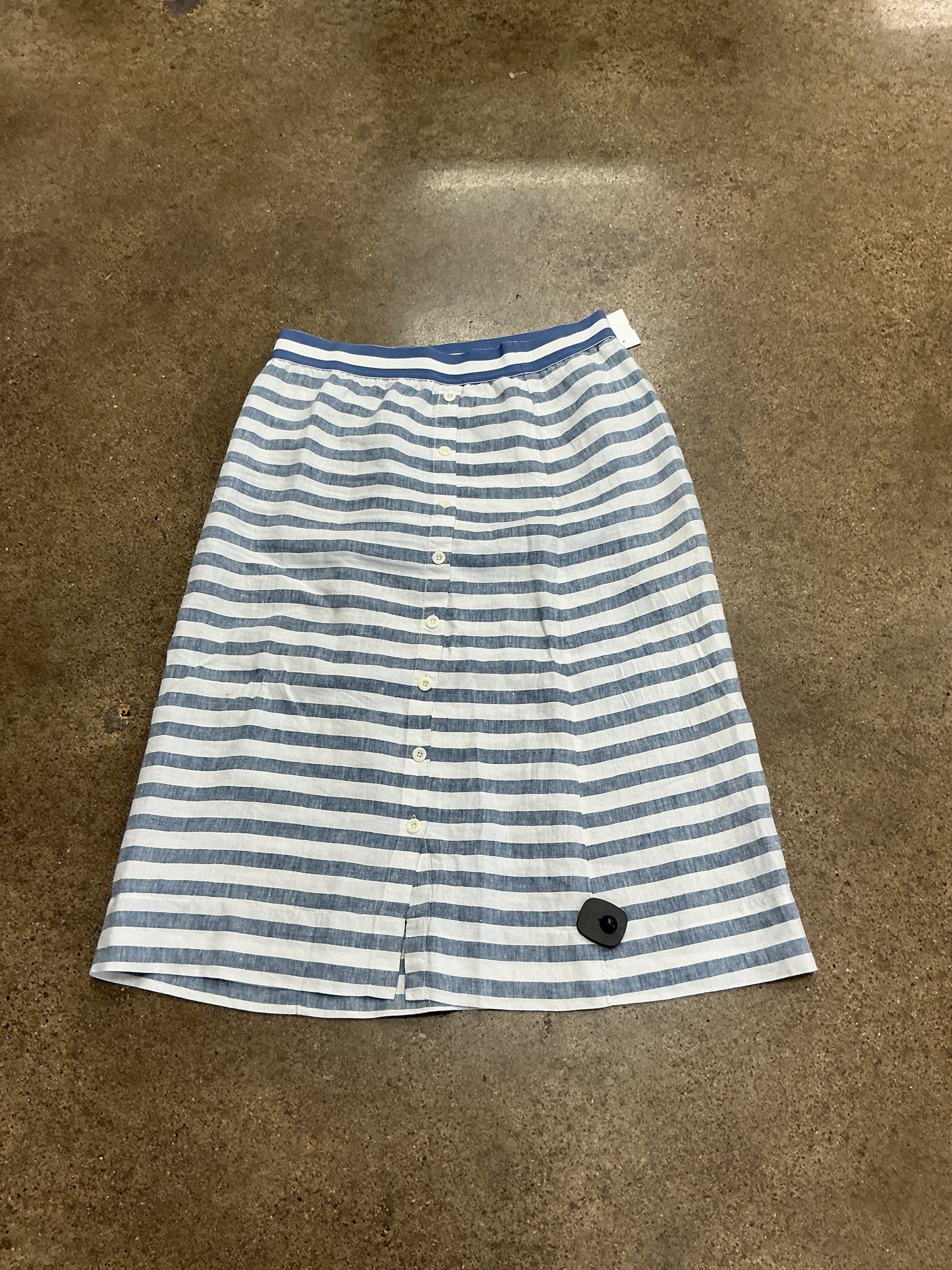 Skirt Maxi By J. Jill In Blue & White, Size:Lp