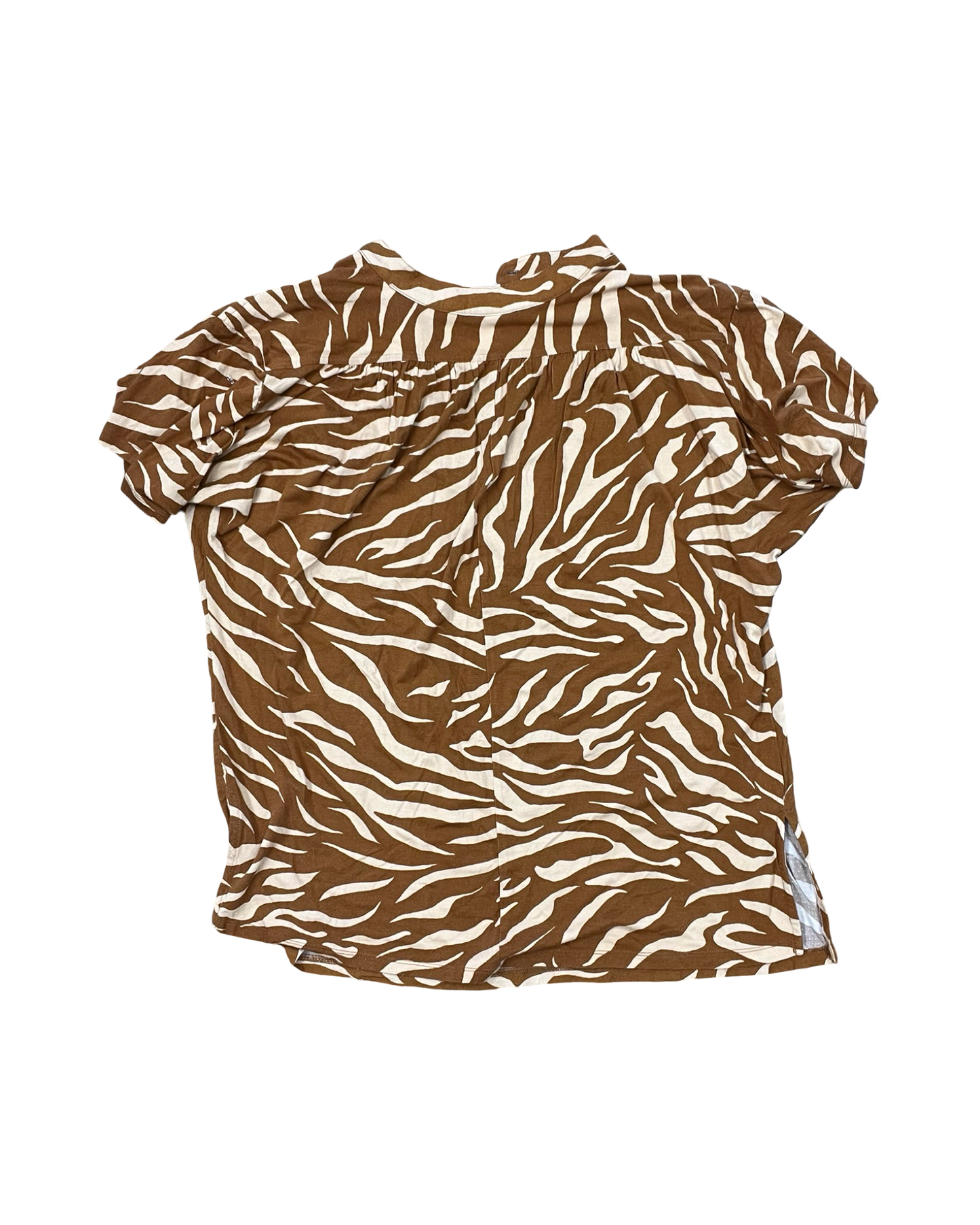 Top Ss By Maeve In Orange & Tan, Size:M