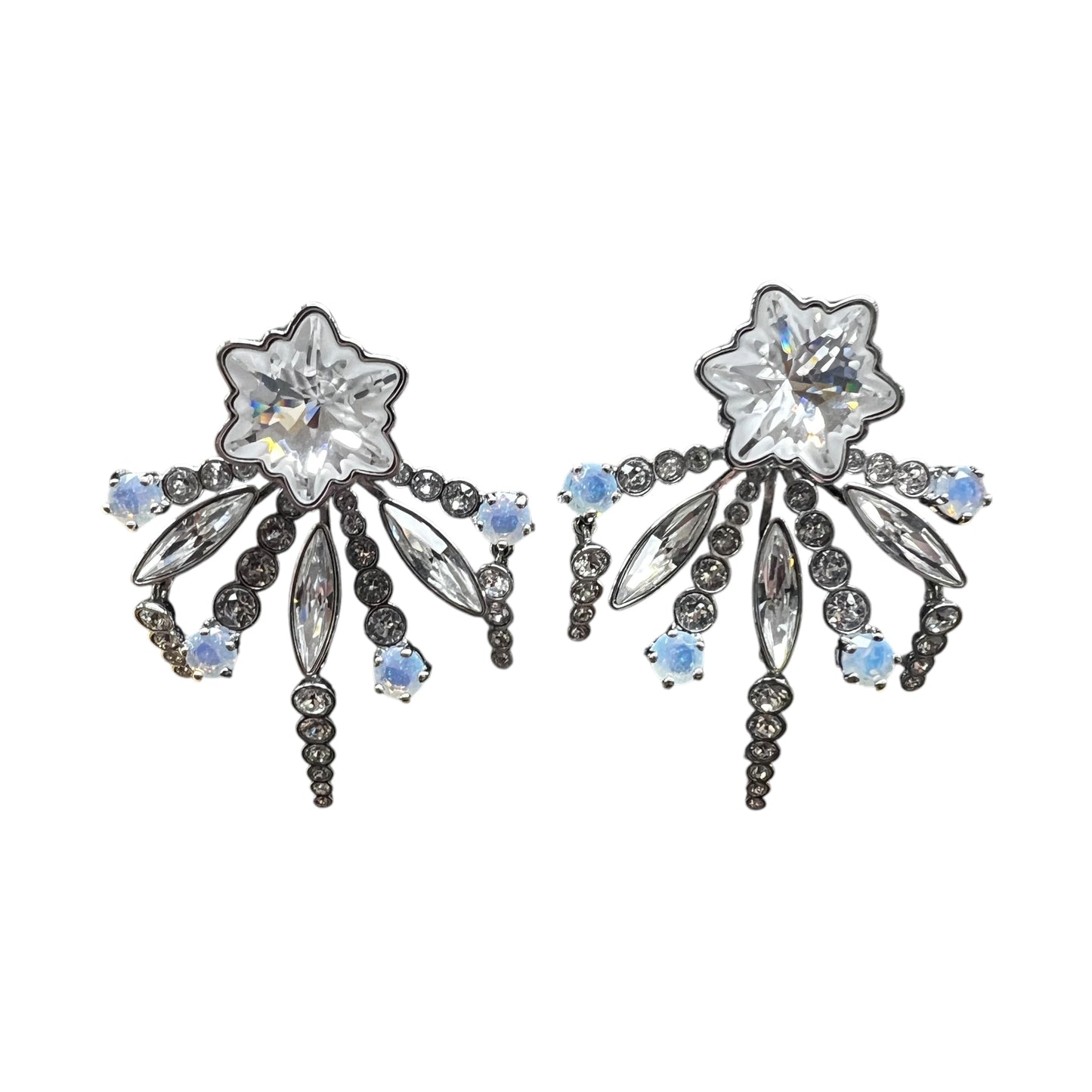 Earrings Designer By Swarovski In Clear