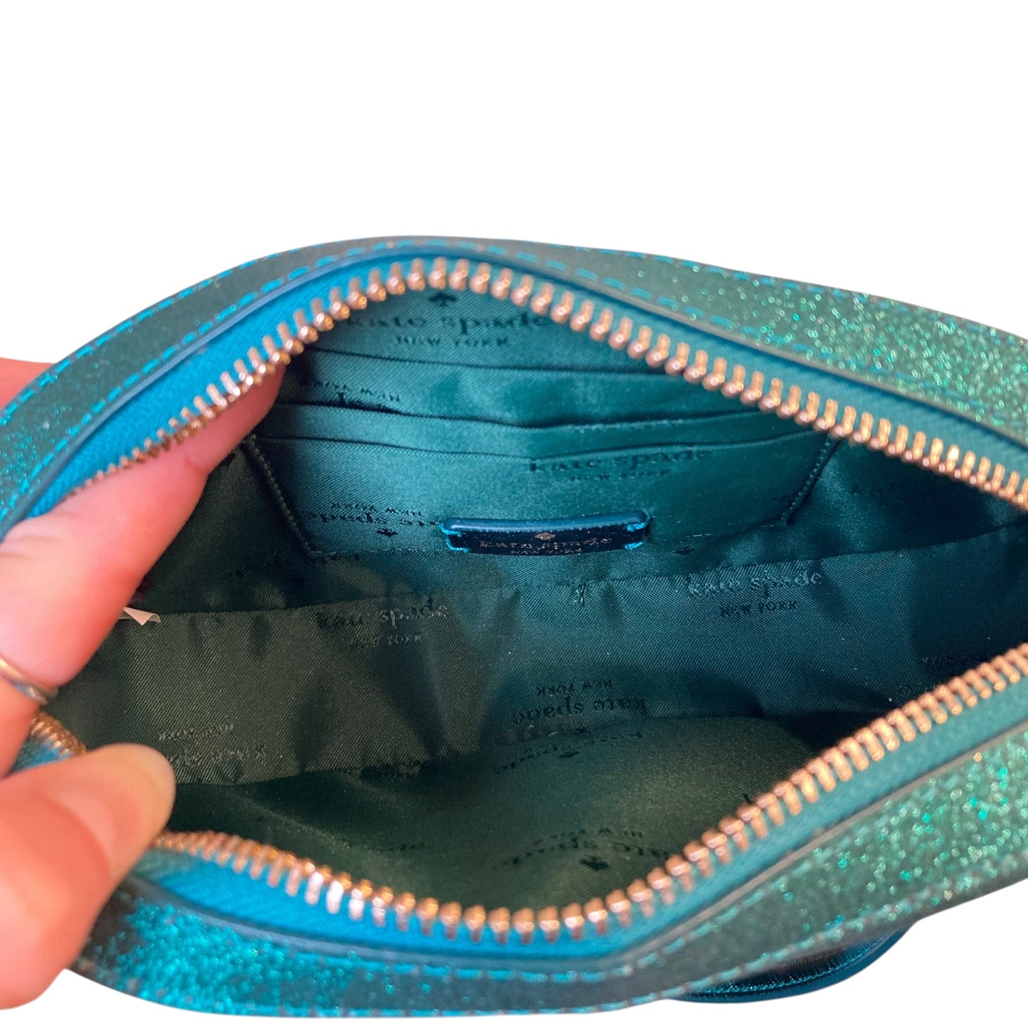 Crossbody Designer By Kate Spade In Green, Size:Small