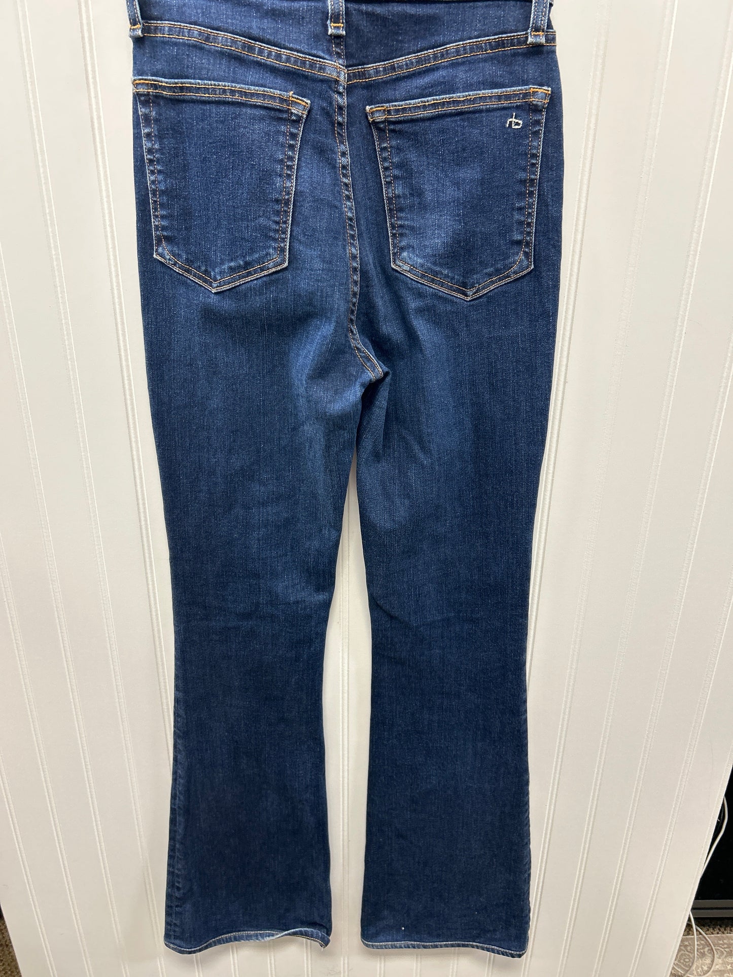 Jeans Flared By Rag And Bone In Blue Denim, Size:2