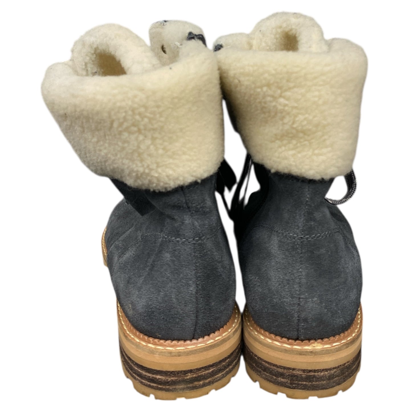 Boots Ankle Flats By Lands End In Grey, Size:7.5