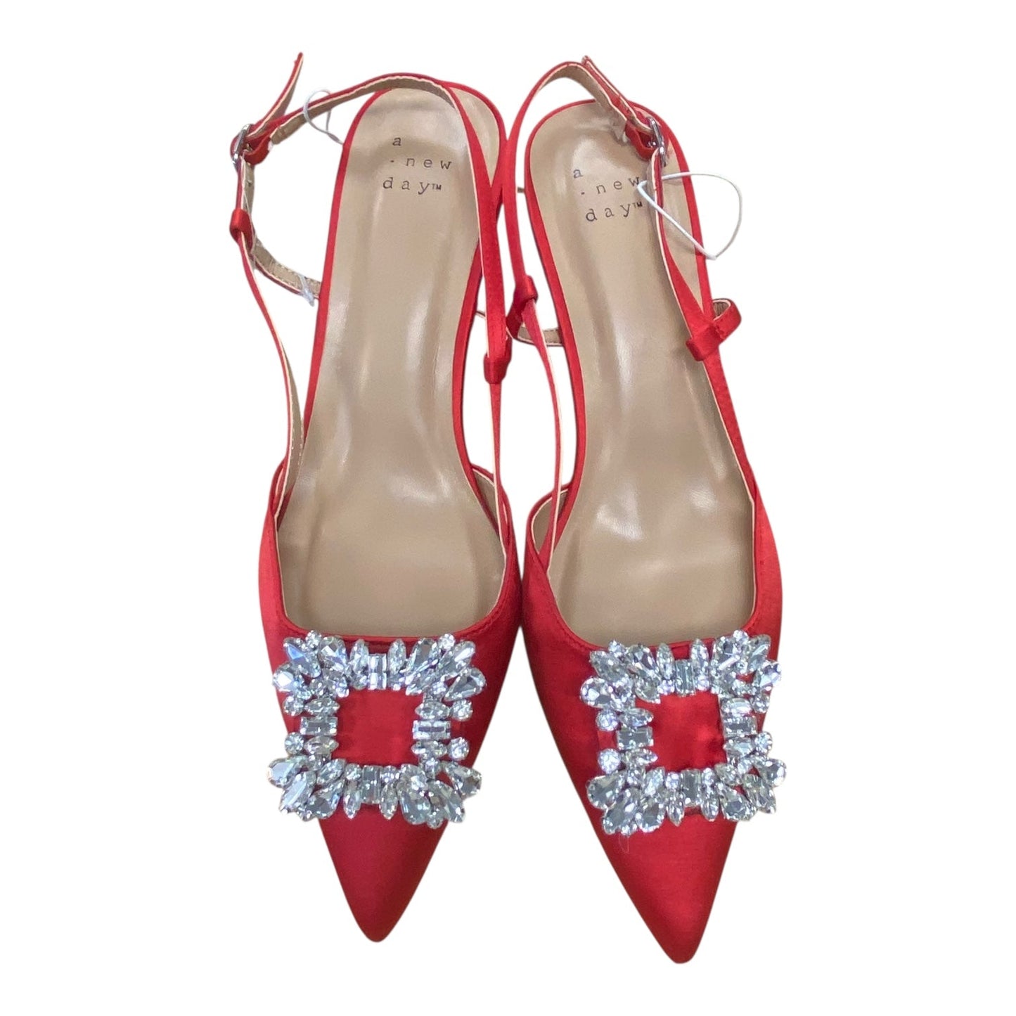 Shoes Heels Kitten By A New Day In Red, Size:8.5