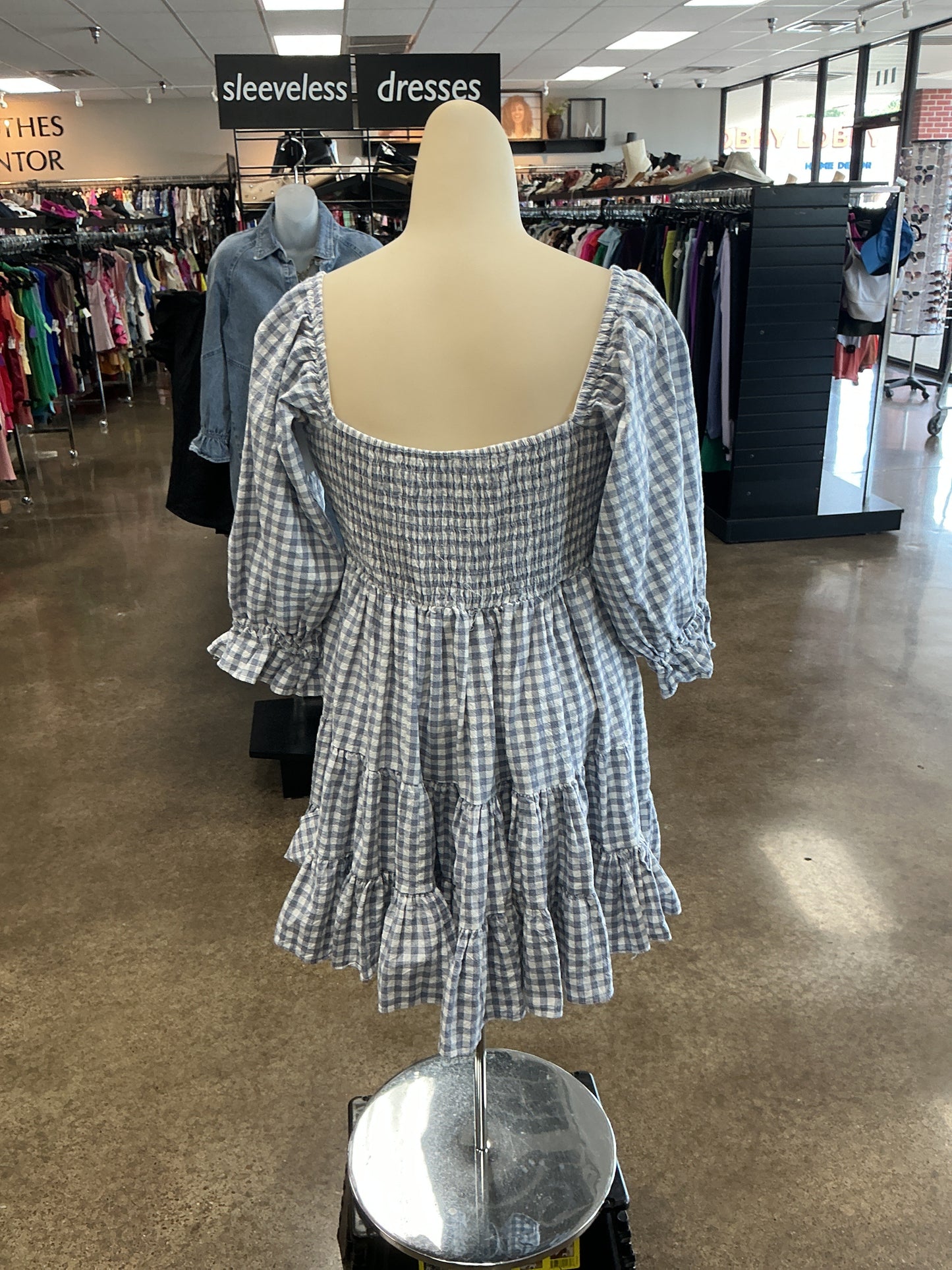 Dress Casual Short By Mable In Blue & White, Size:M