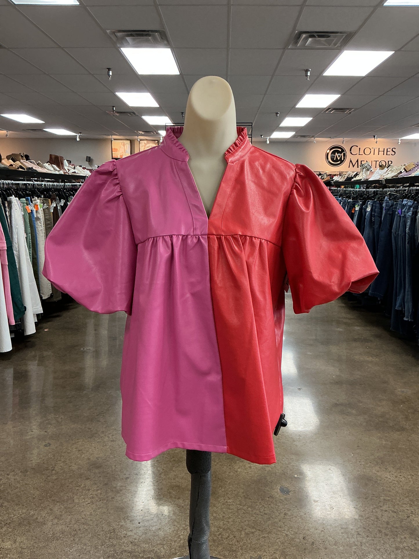 Top Ss By Thml In Pink & Red, Size:L