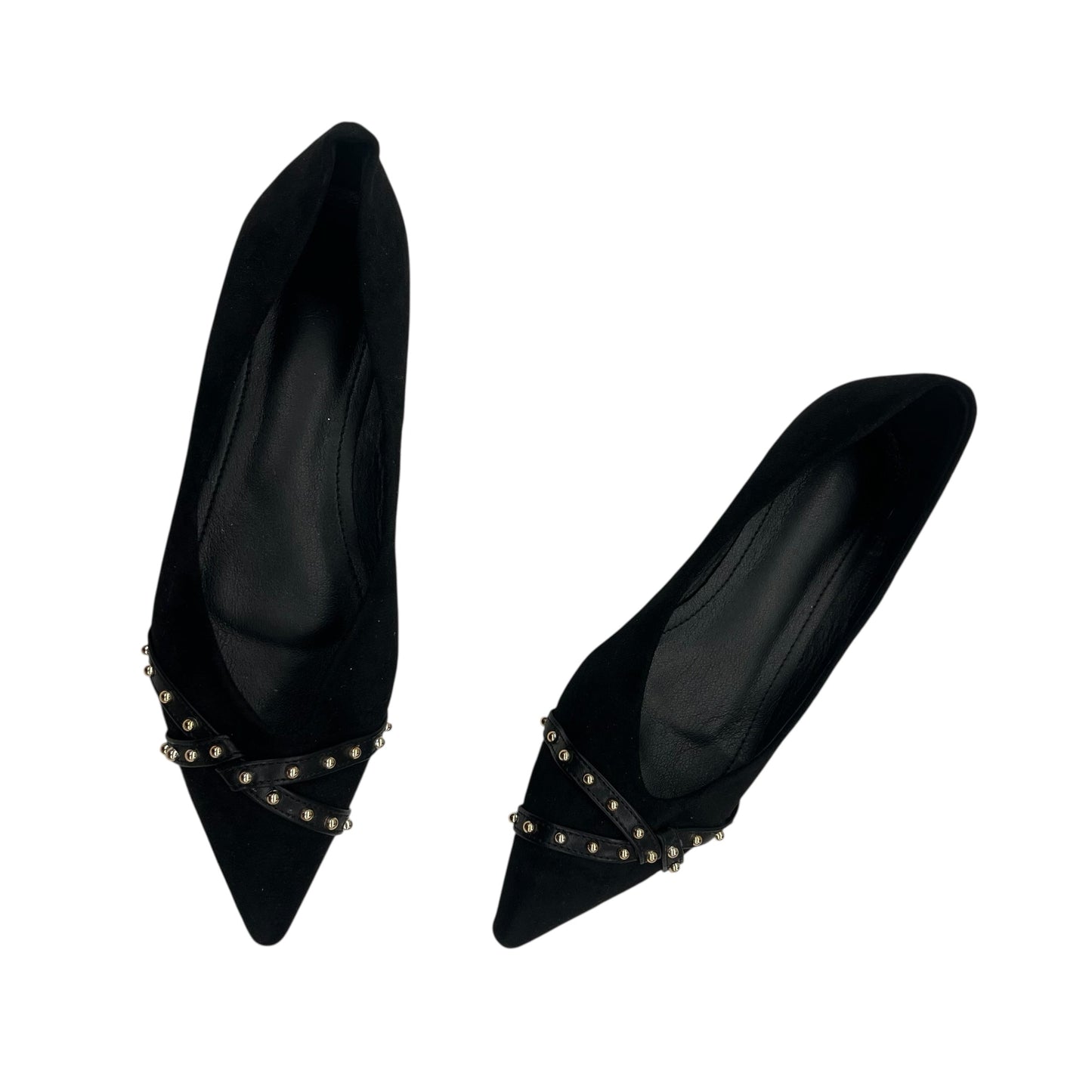 Shoes Flats By Cme In Black, Size:11.5