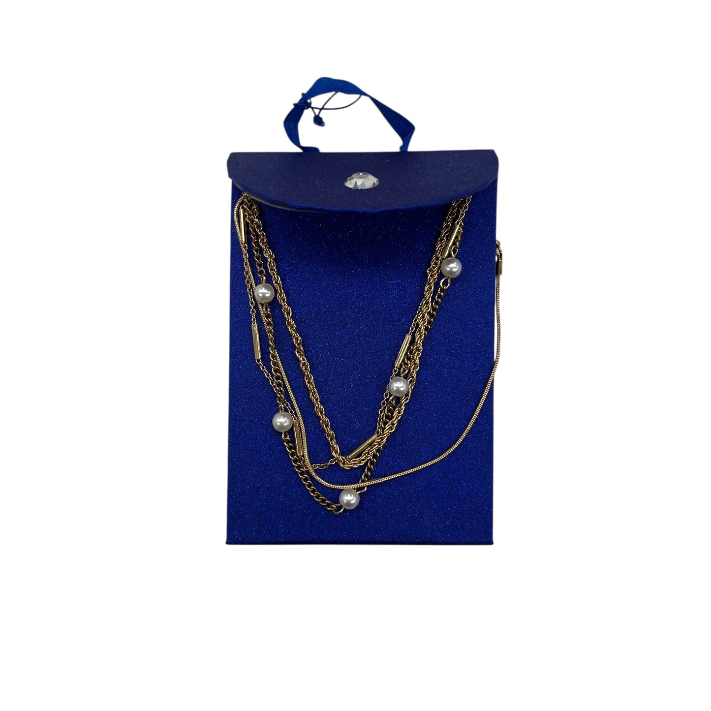 Necklace Layered By Clothes Mentor In Gold