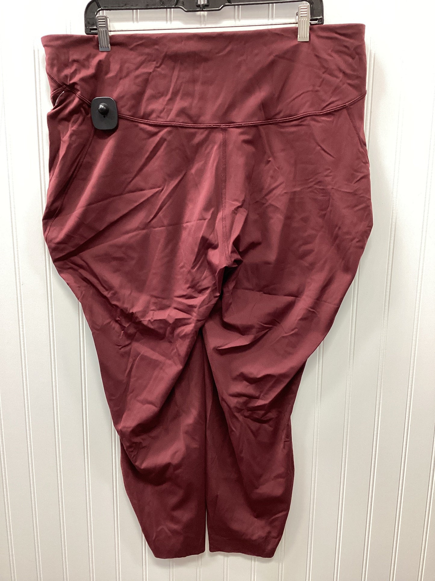 Athletic Leggings By Lululemon In Red, Size:20