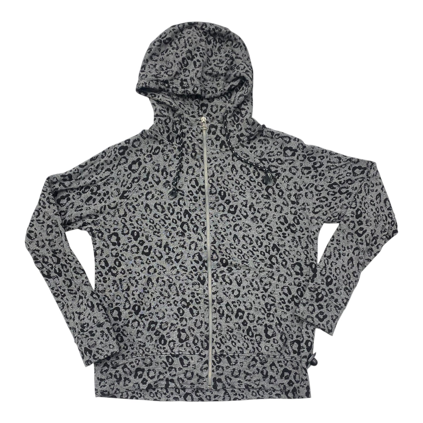 Athletic Top Ls Hoodie By Sundry In Black & Grey, Size:0