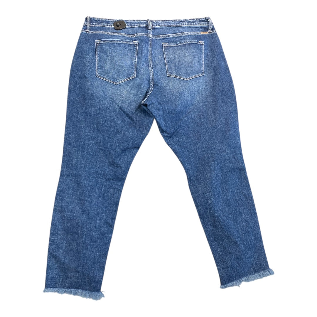 Jeans Straight By Kancan In Blue Denim, Size:18