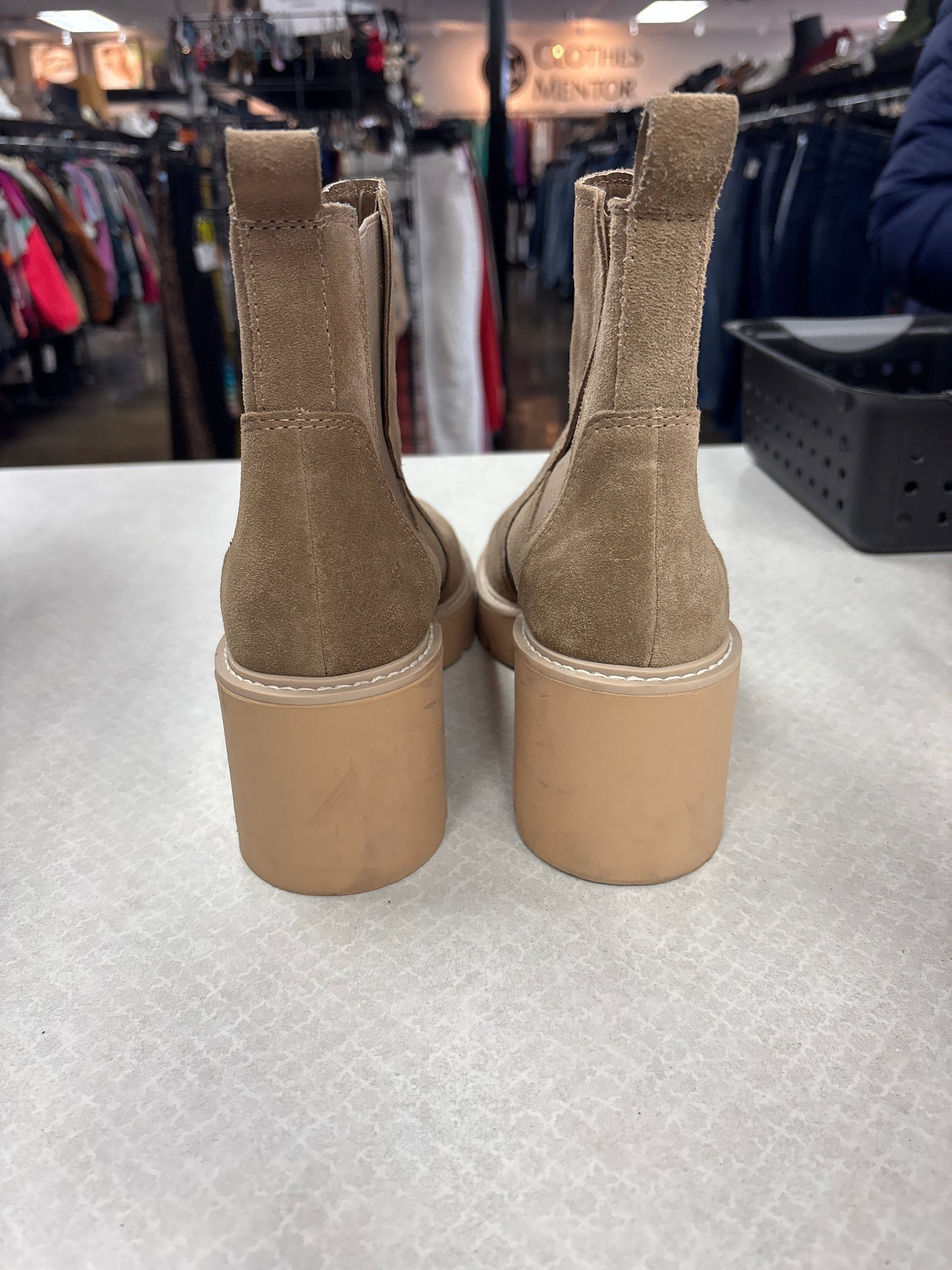 Boots Ankle Heels By Dolce Vita In Tan, Size:8.5